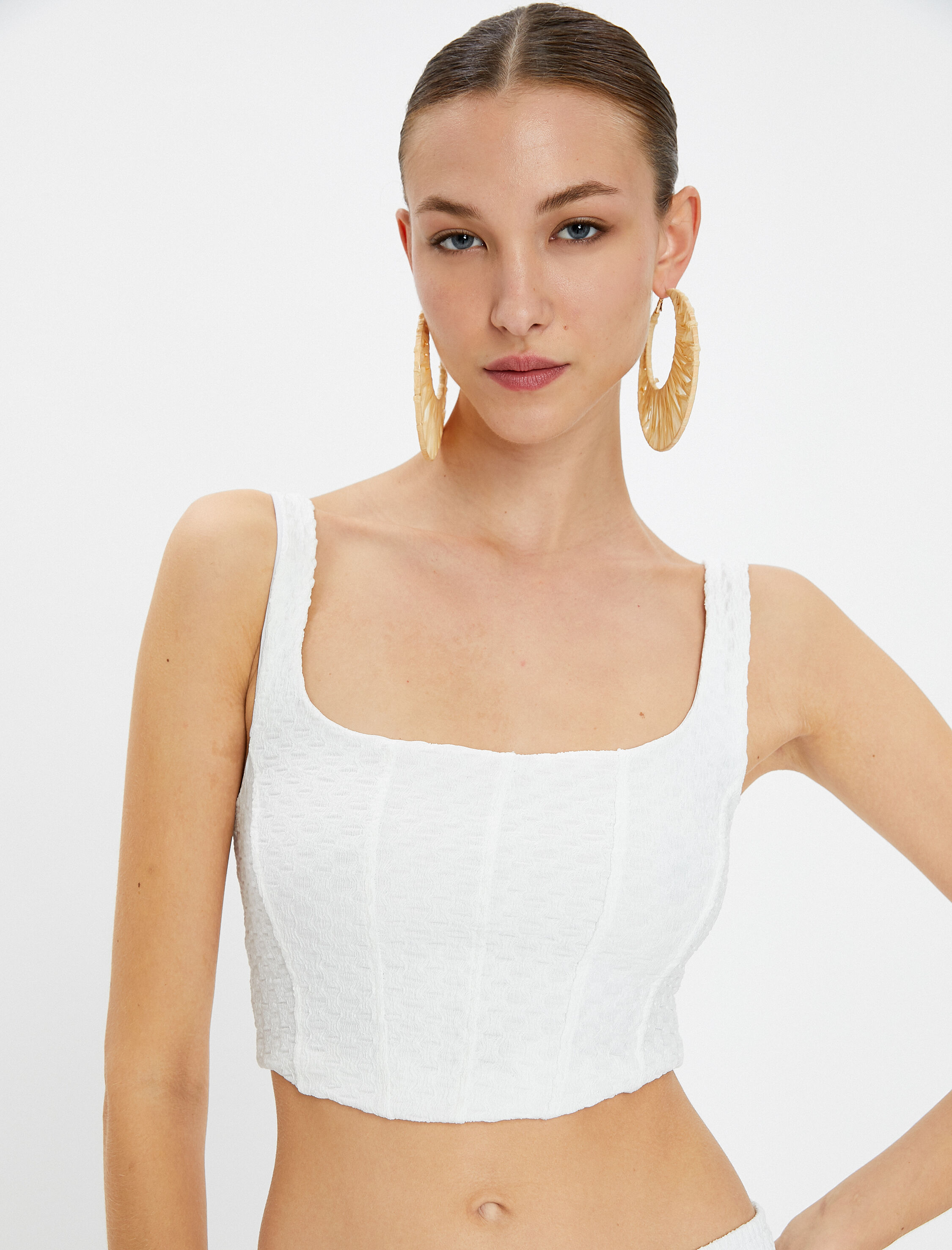   Koton X Şahika Ercümen - Crop Korse Üst