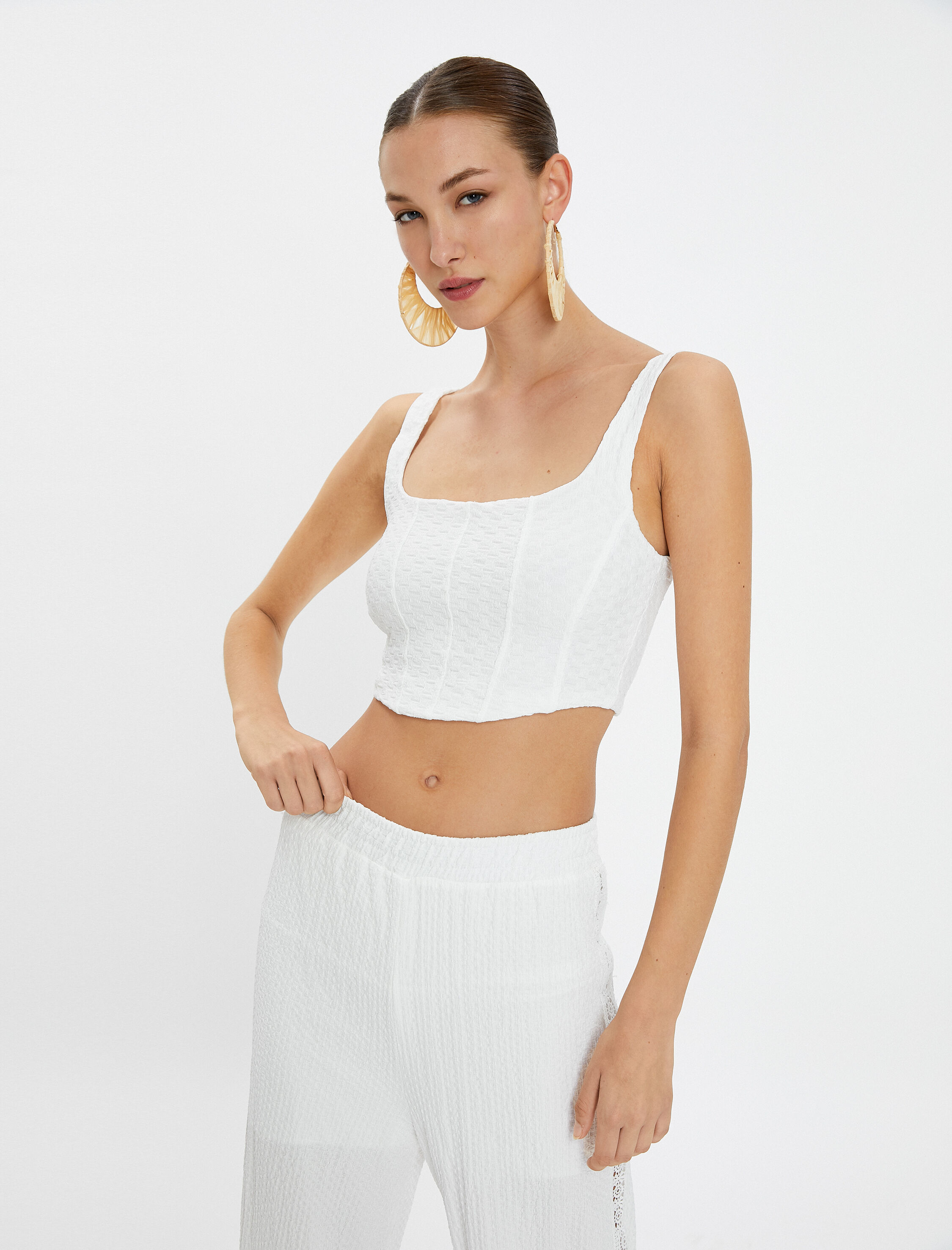   Koton X Şahika Ercümen - Crop Korse Üst