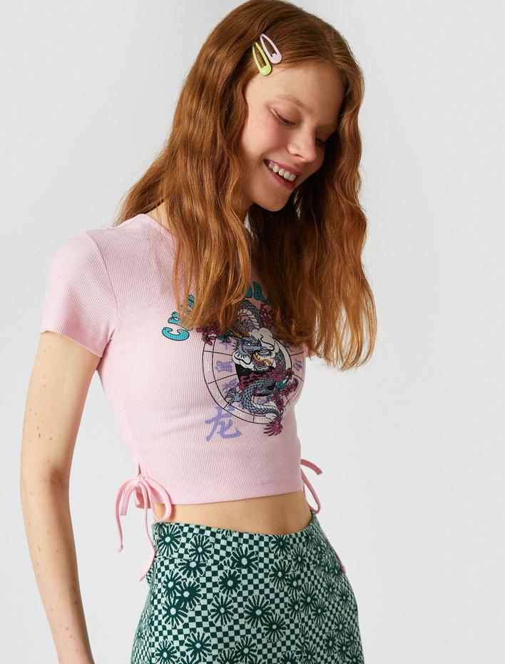  Kısa Kollu Crop Tişört