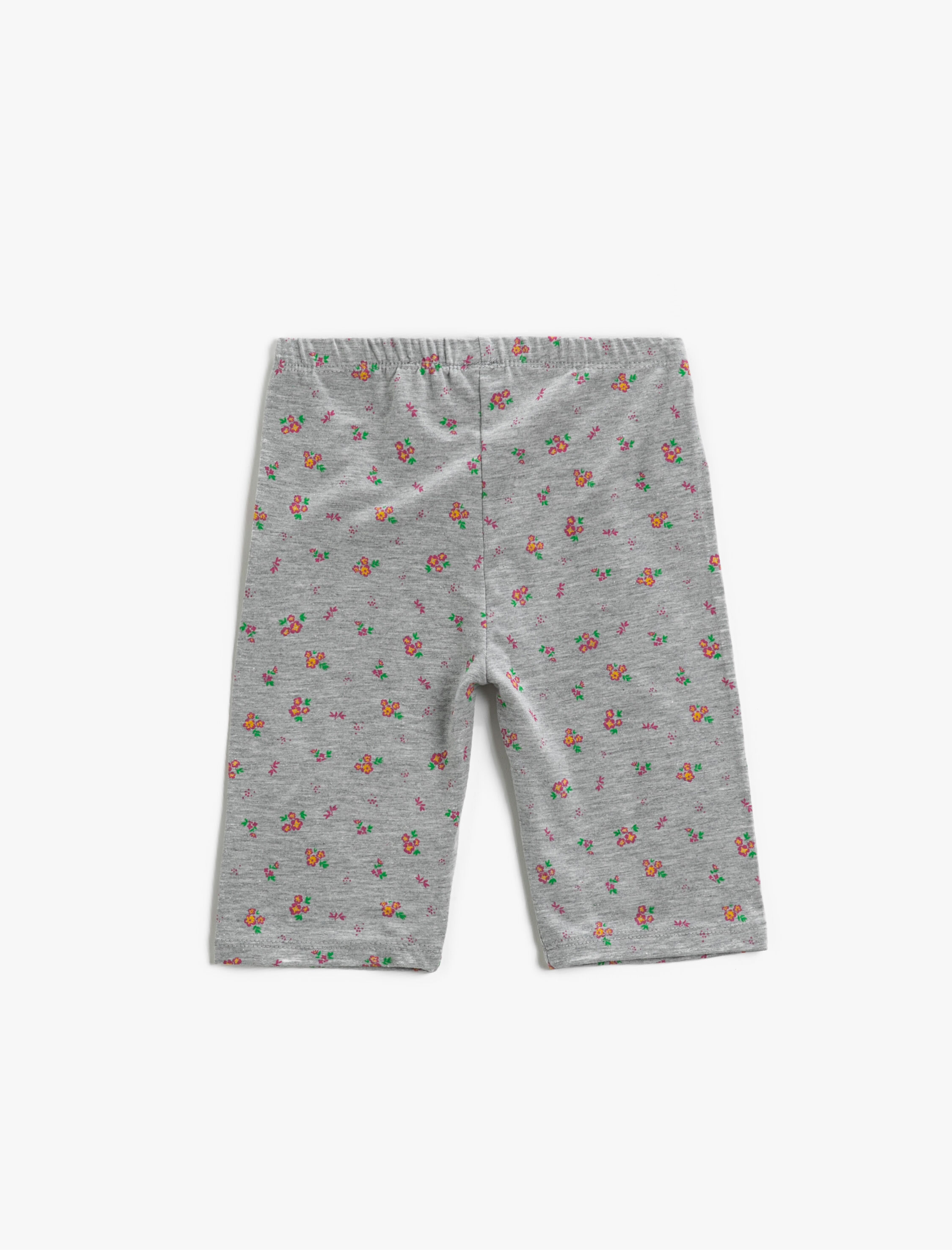  Kız Çocuk Çiçekli Kısa Tayt