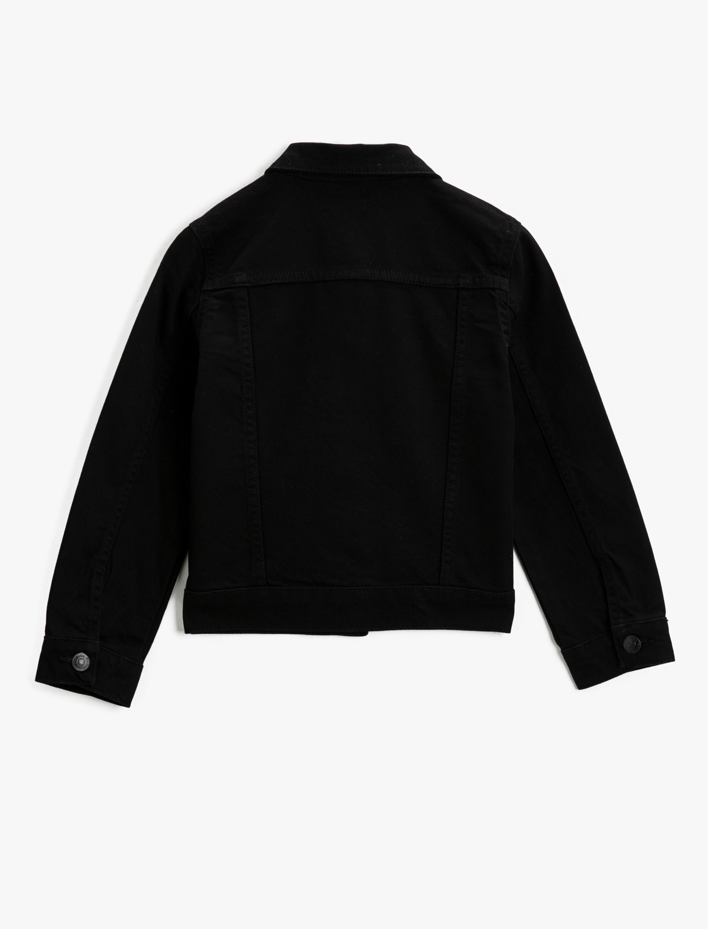  Kız Çocuk Cep Detaylı Kot Ceket