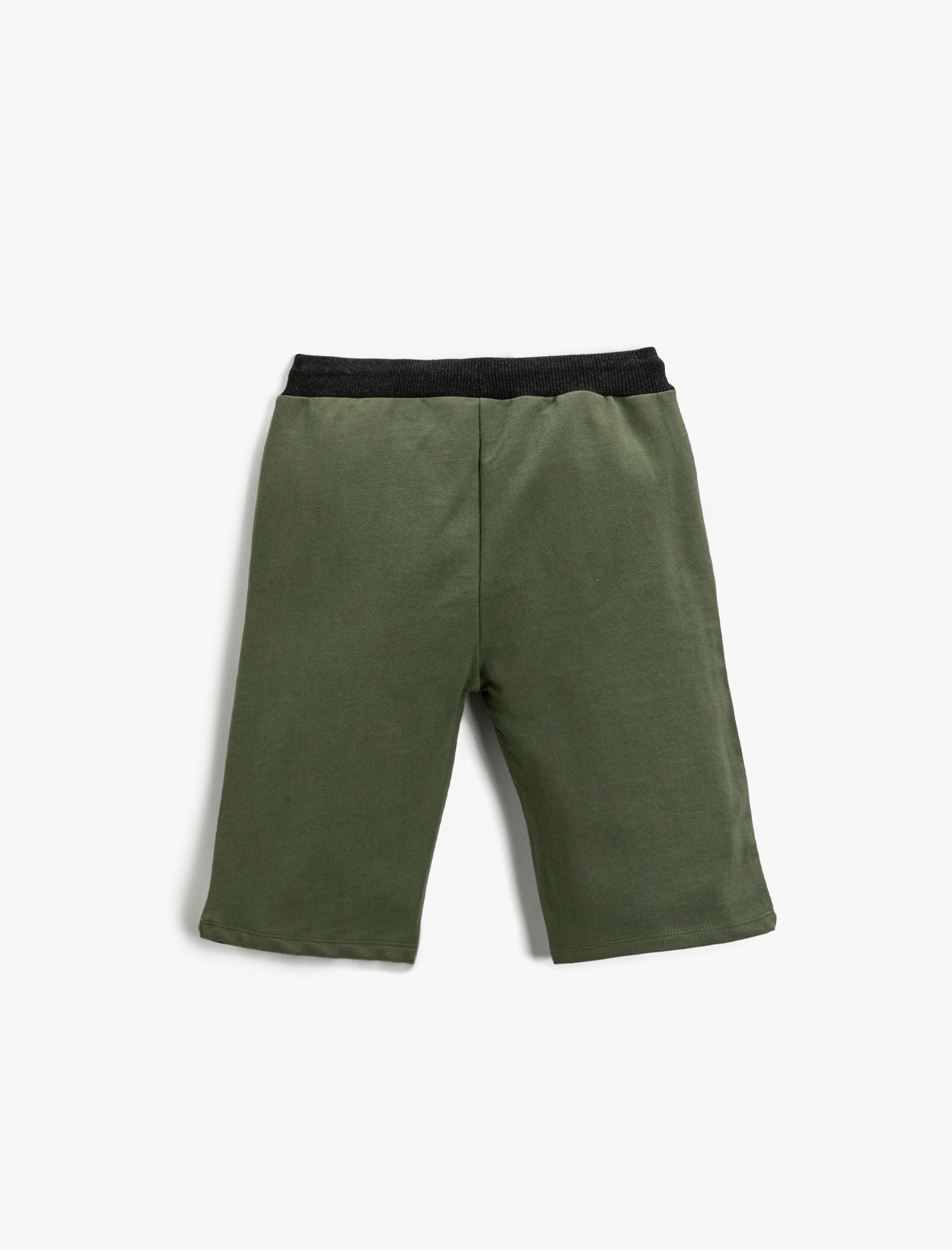  Erkek Çocuk Slogan Baskılı Şort Pamuklu Beli Bağcıklı