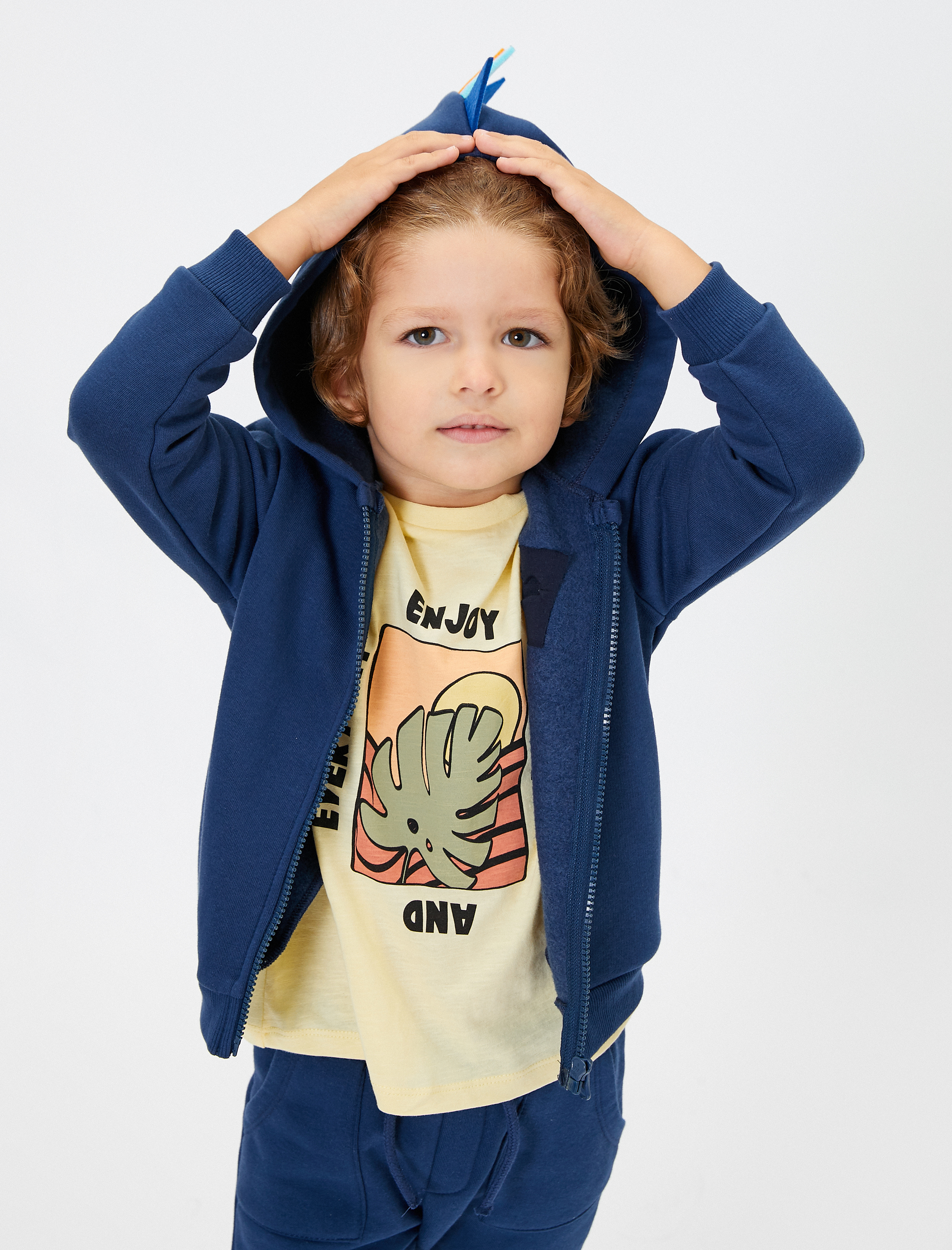  Erkek Bebek Tişört Kısa Kollu Bisiklet Yaka Pamuklu