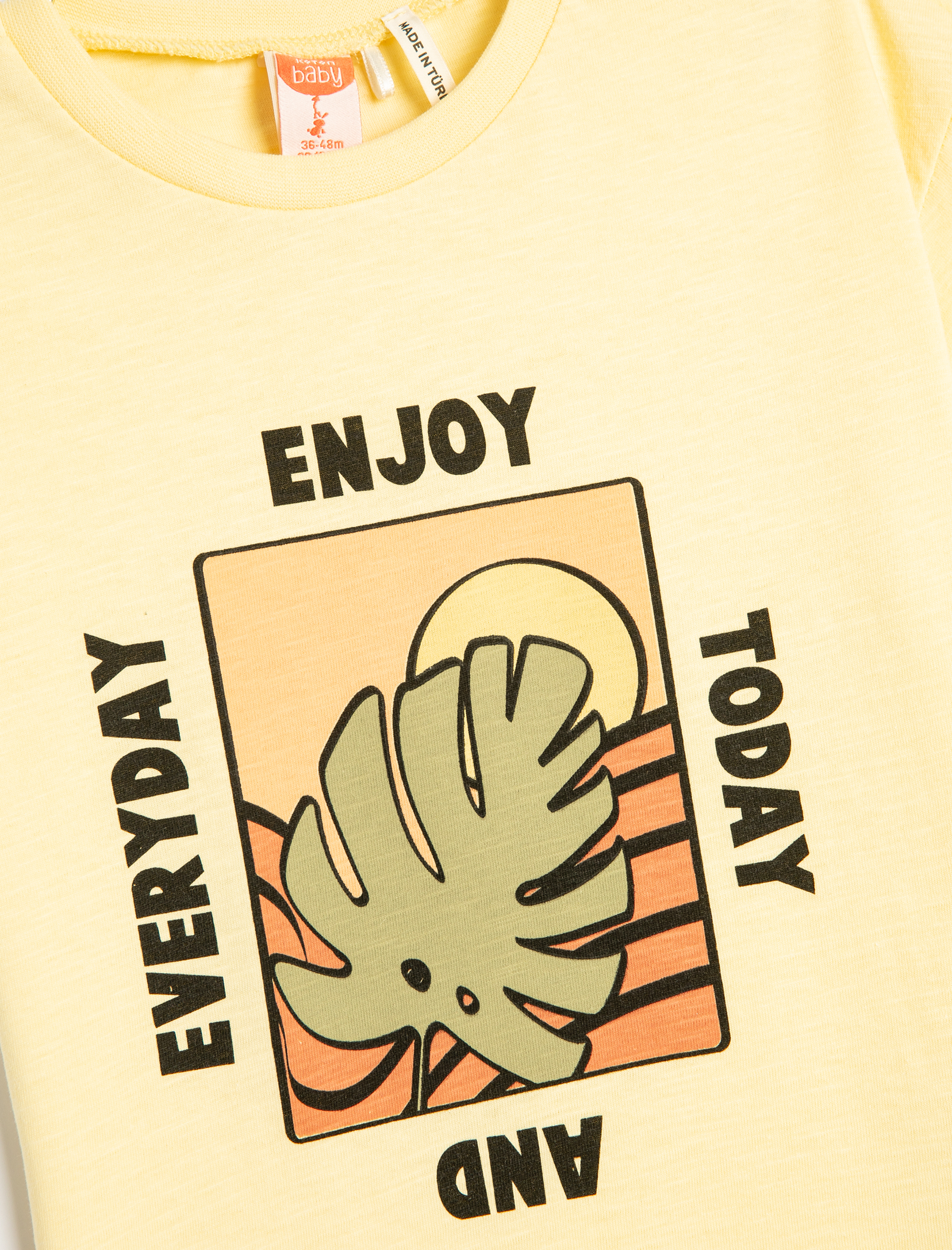  Erkek Bebek Tişört Kısa Kollu Bisiklet Yaka Pamuklu