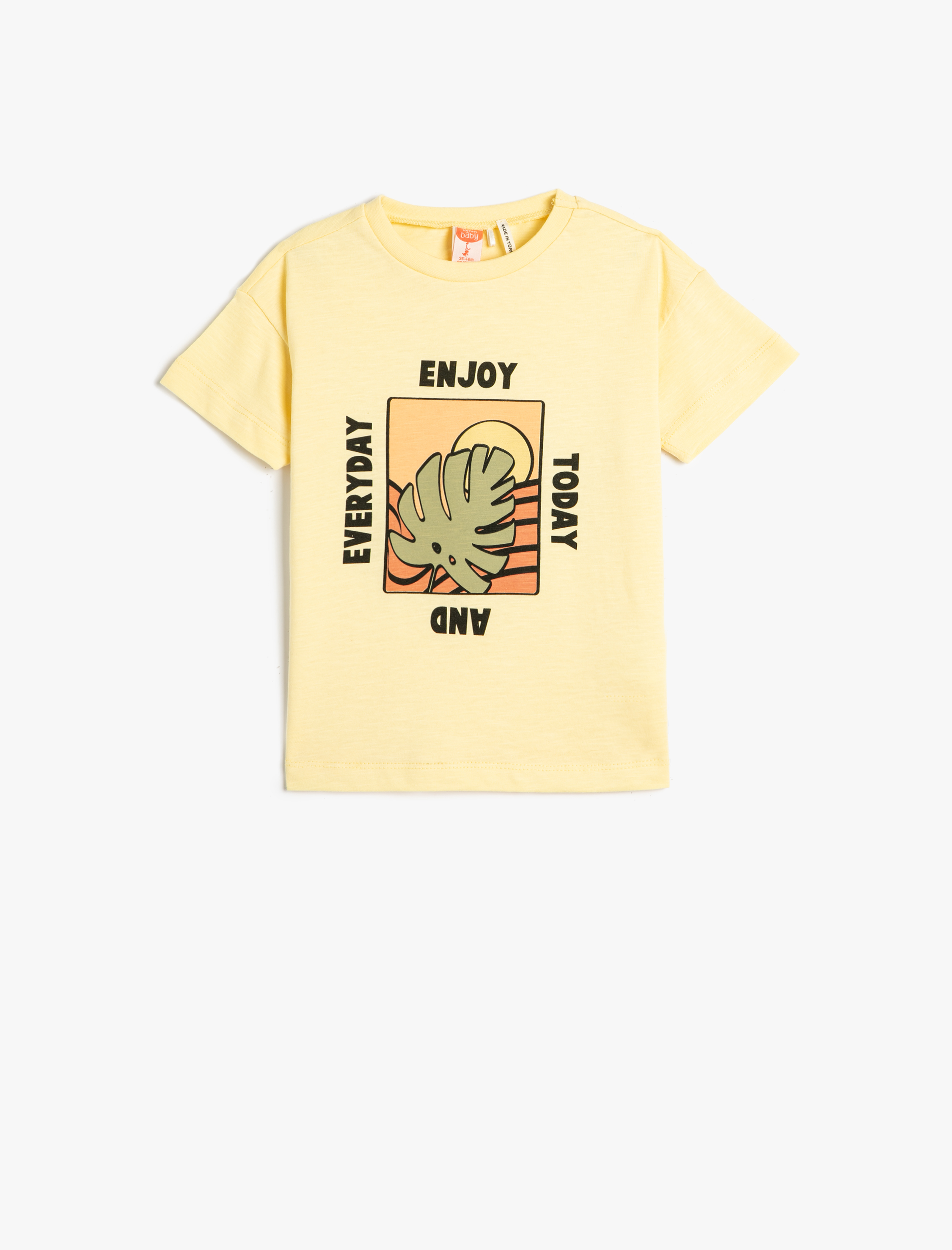  Erkek Bebek Tişört Kısa Kollu Bisiklet Yaka Pamuklu