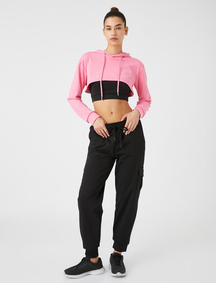  Kargo Eşofman Altı Jogger Beli Bağlamalı