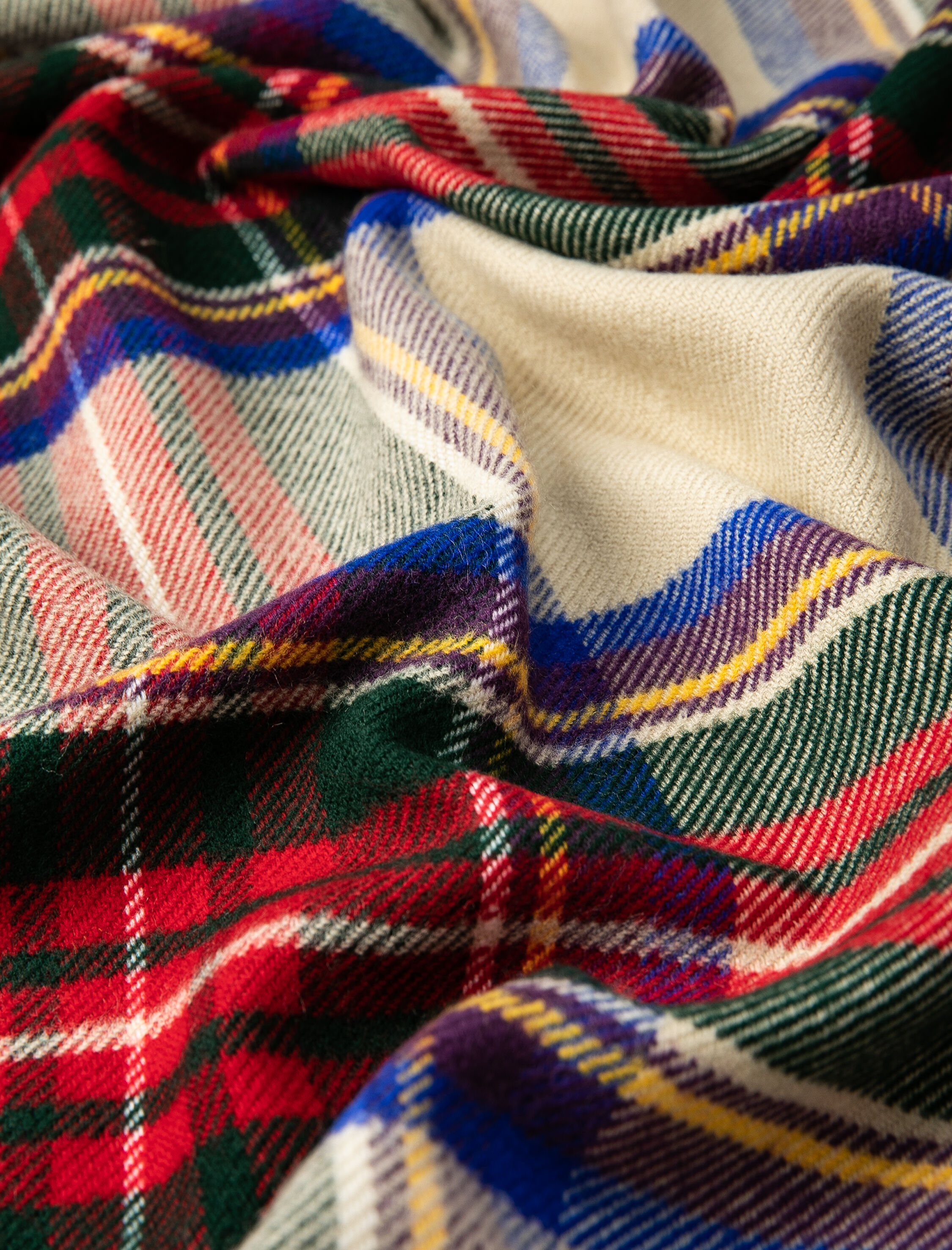  Kadın Ekose Şal Püskül Detaylı