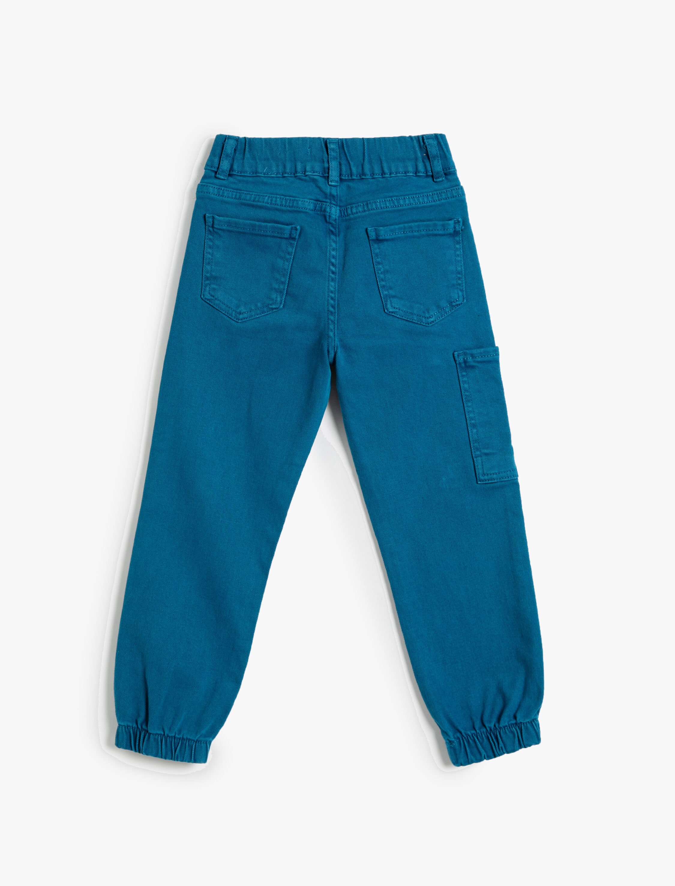 Erkek Çocuk Jogger Kot Pantolon Cepli Pamuklu Beli Lastikli - Jogger Jeans