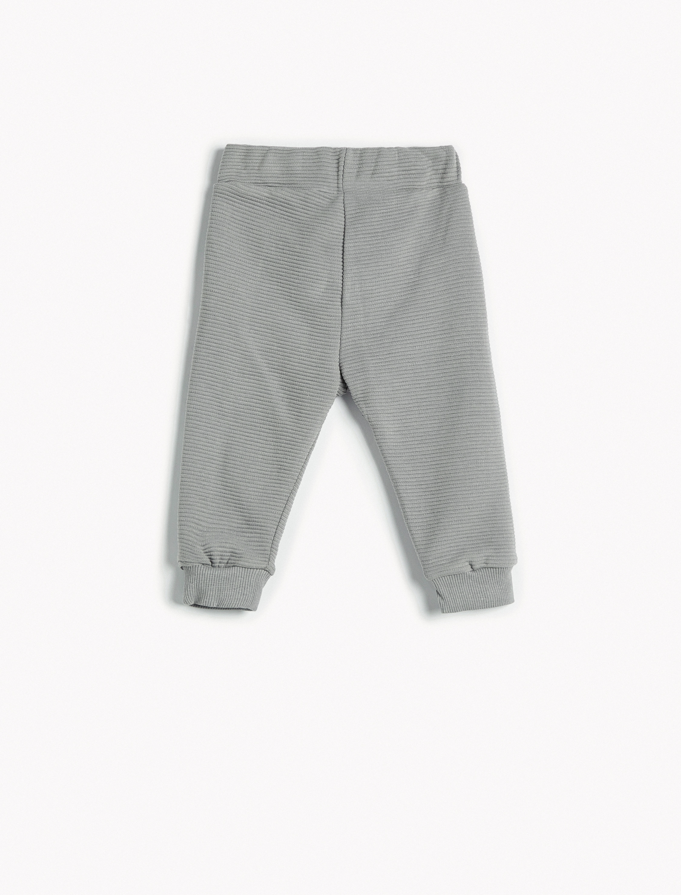  Erkek Bebek Basic Jogger Eşofman Altı Beli Bağlamalı Dokulu Pamuklu