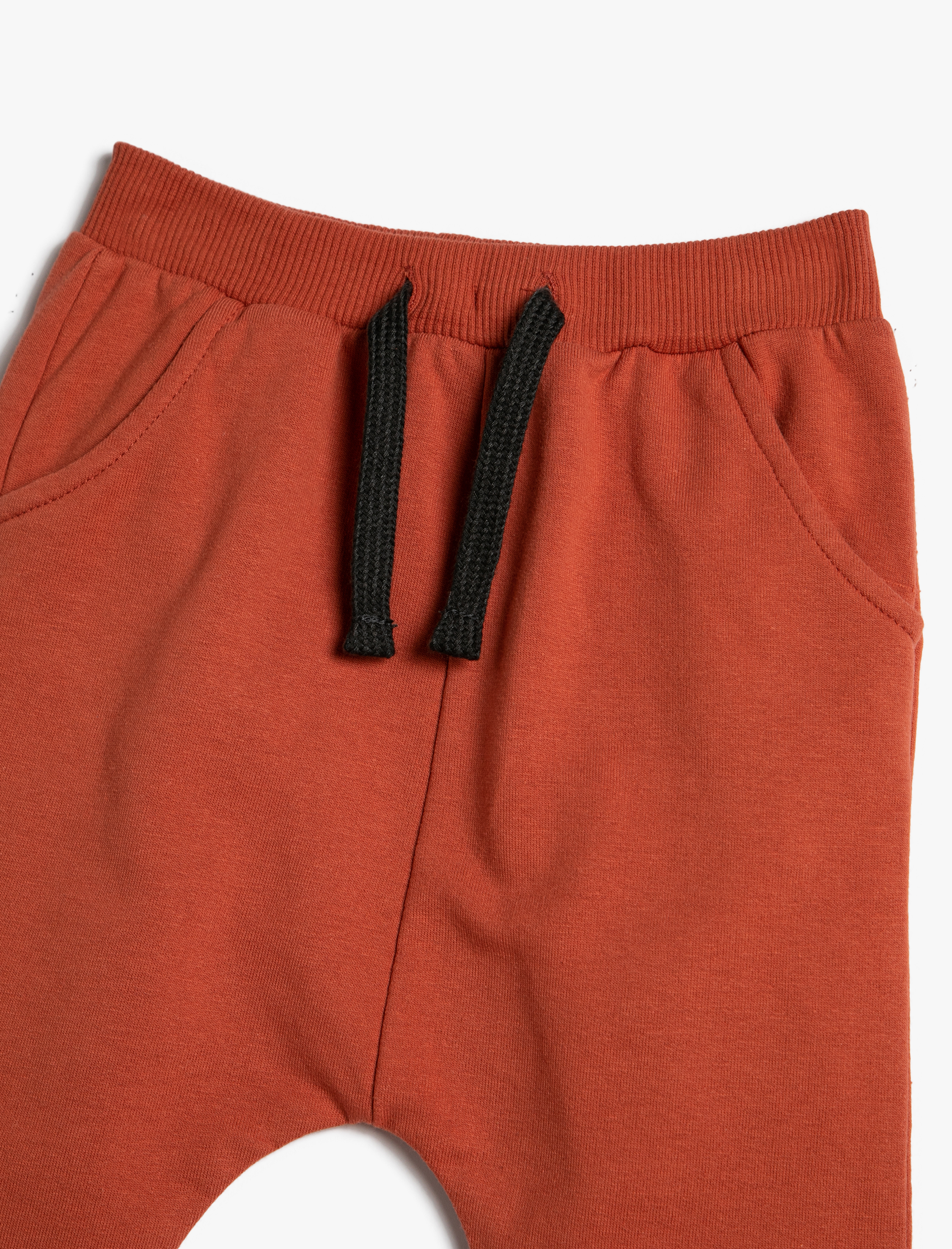  Erkek Bebek Basic Jogger Eşofman Altı Şardonlu Beli Bağlamalı Cepli Pamuklu