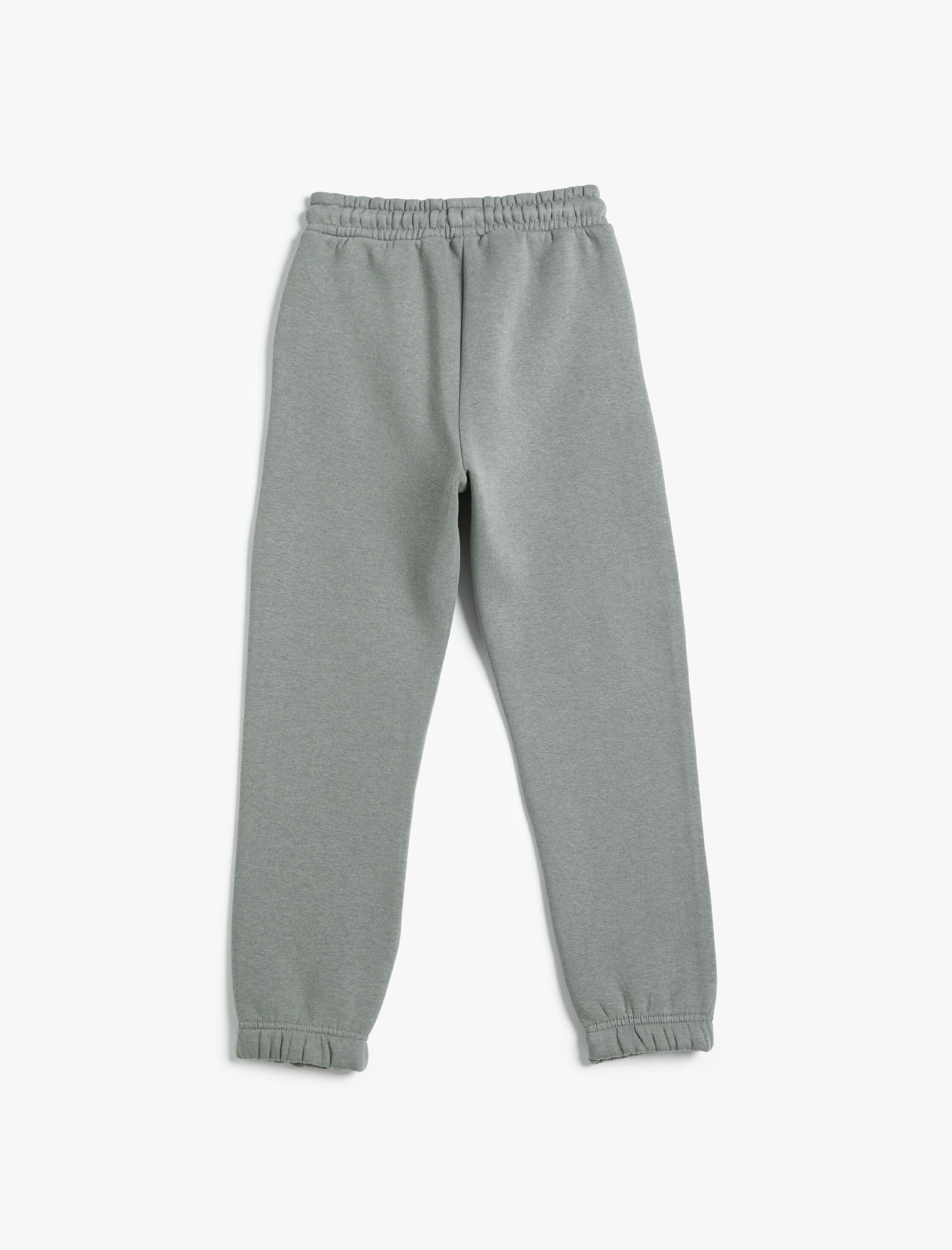  Erkek Çocuk Basic Jogger Eşofman Altı Şardonlu Beli Bağlamalı Cepli