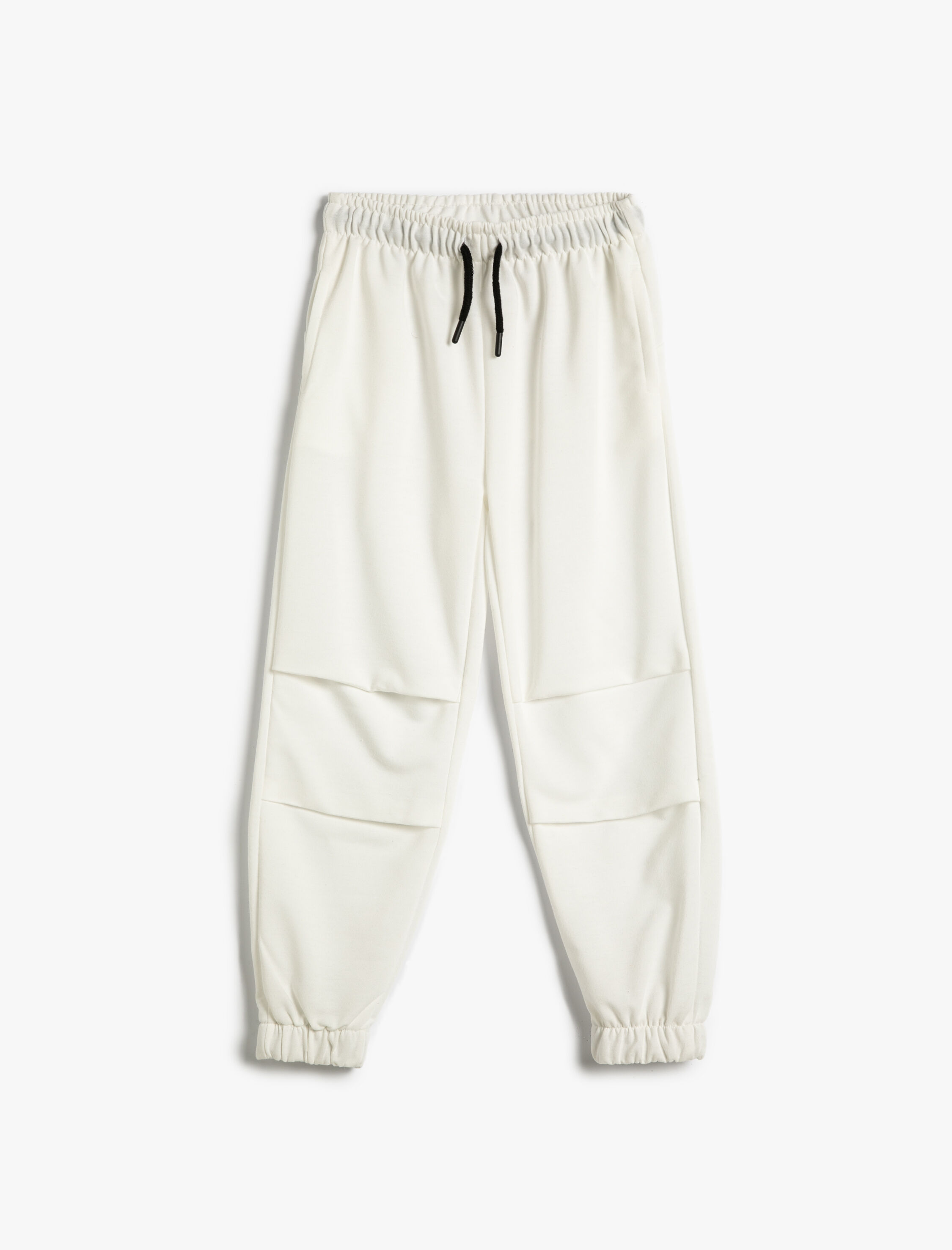  Kız Çocuk Basic Jogger Eşofman Altı Beli Bağlamalı Cepli Kat Detaylı