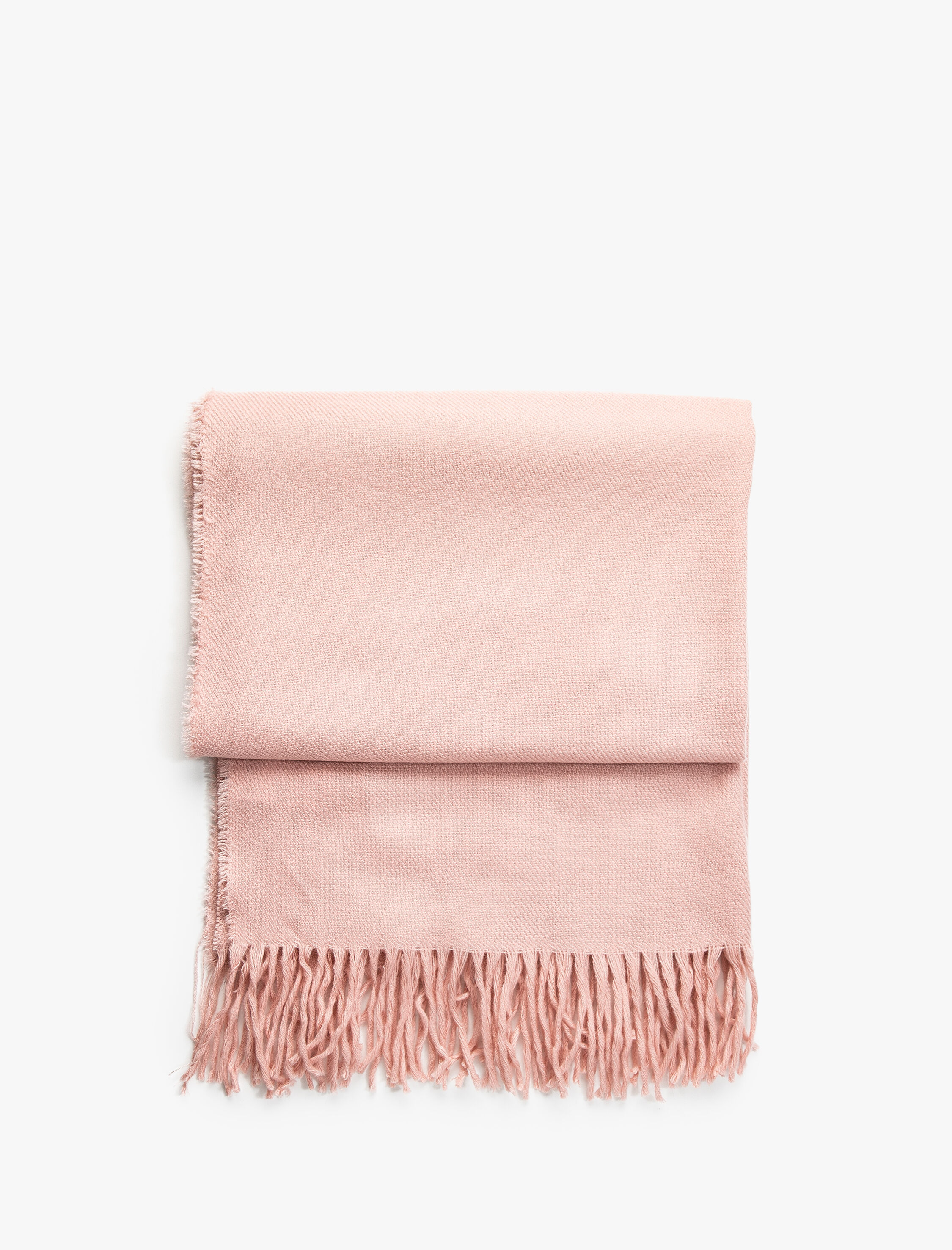  Kadın Basic Şal Püskül Detaylı Dokulu