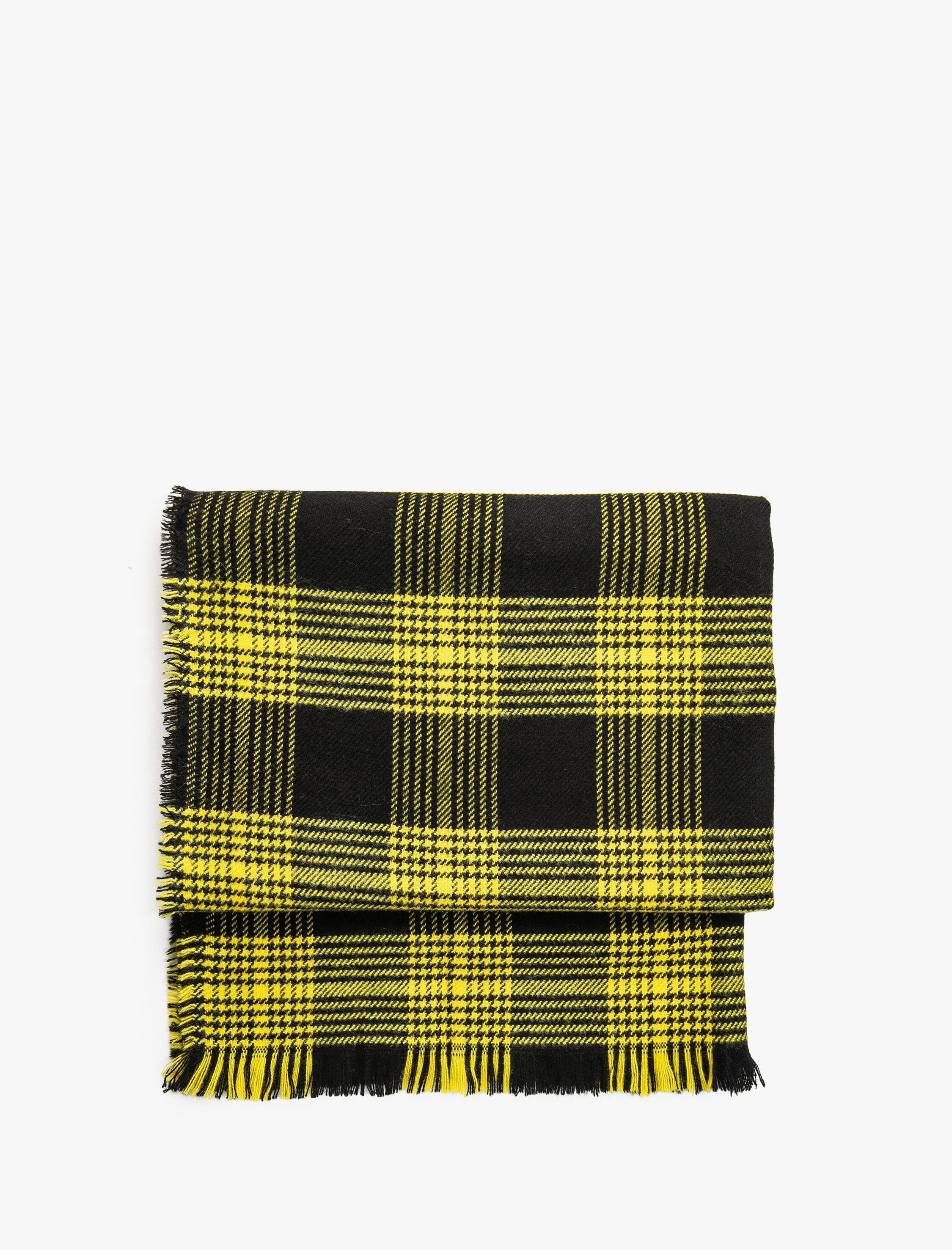  Kadın Şal Ekose Püsküllü Yumuşak Dokulu