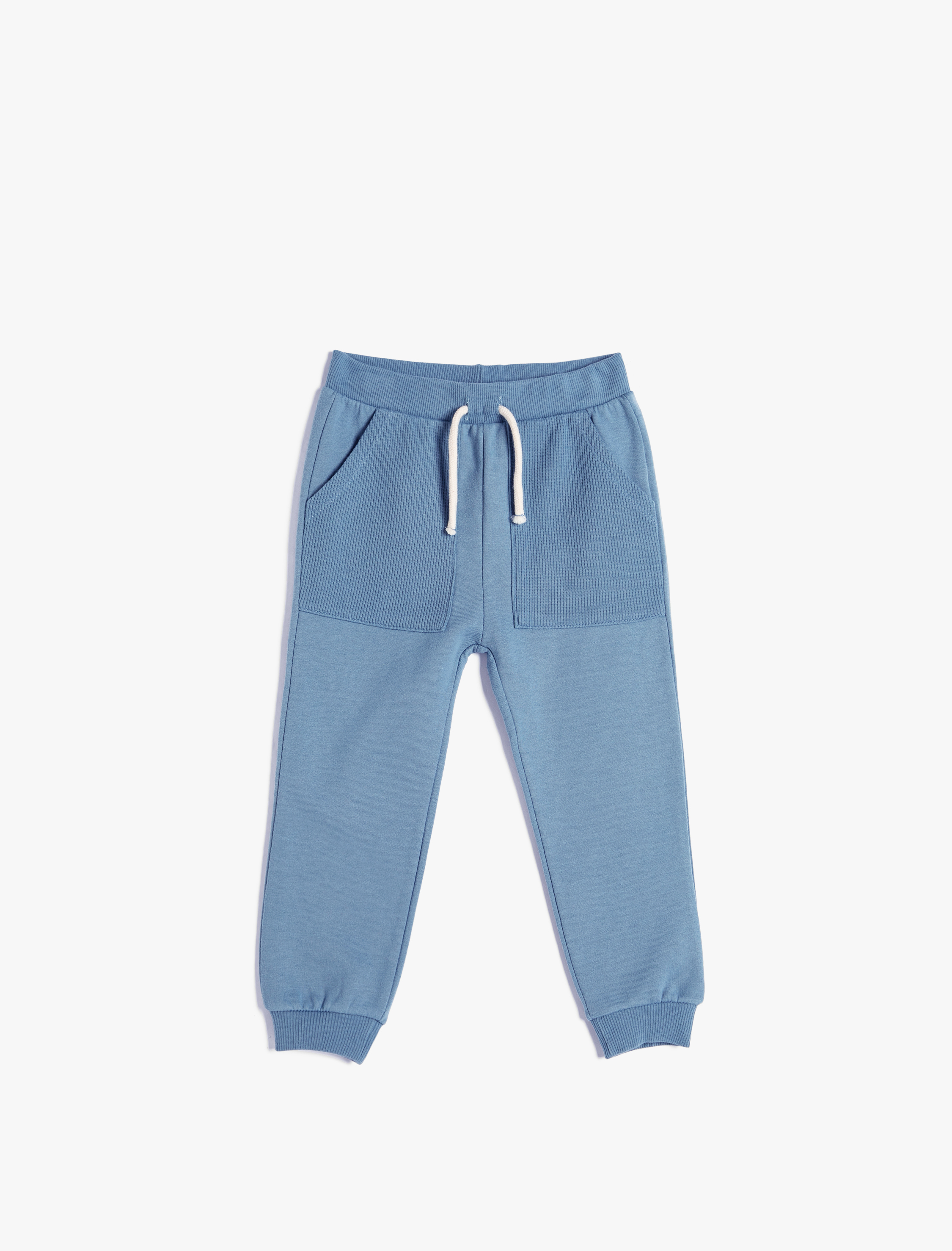  Erkek Bebek Basic Jogger Eşofman Altı Şardonlu Beli Bağlamalı Cepli Detaylı Pamuklu