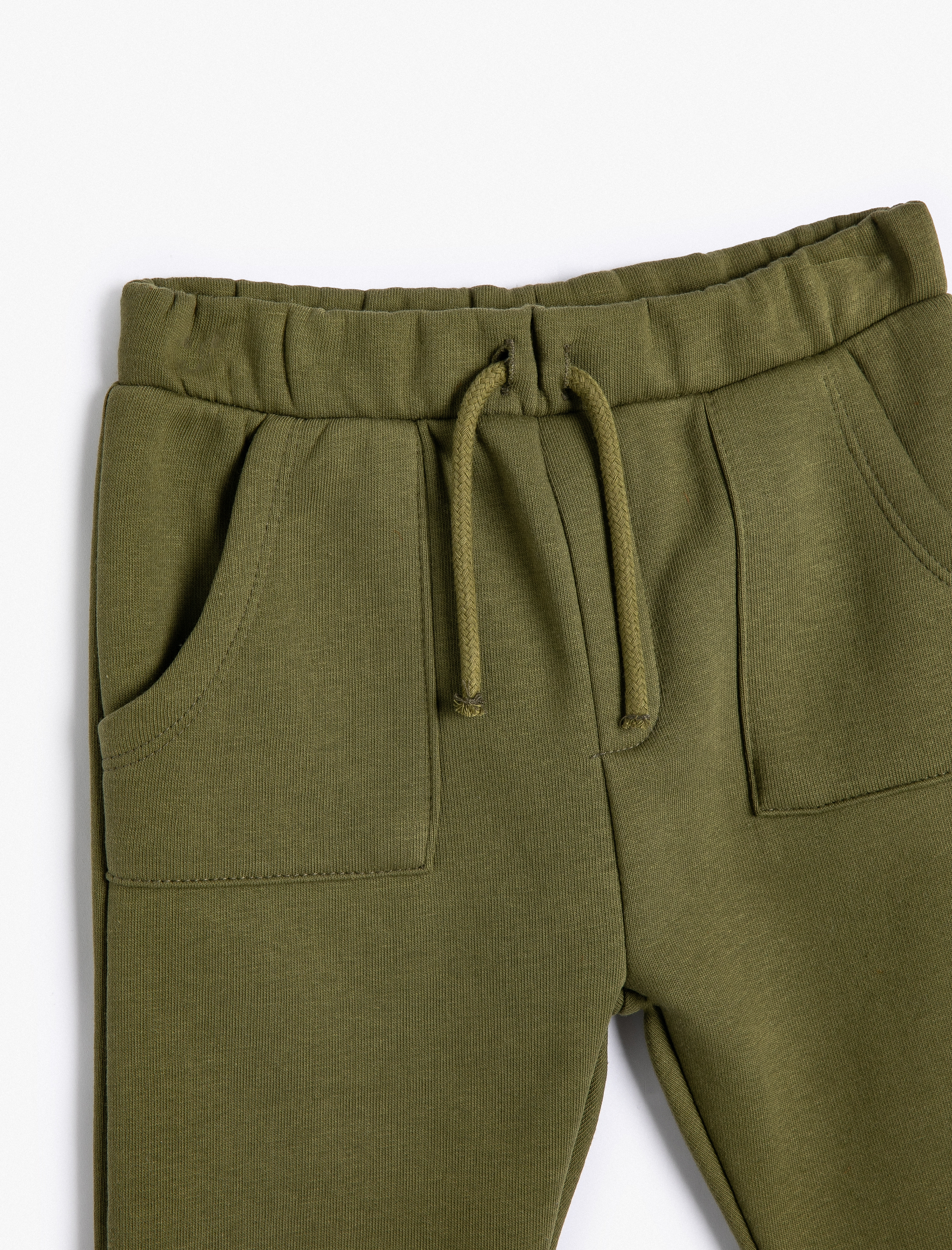  Erkek Bebek Basic Jogger Eşofman Altı Şardonlu Beli Bağlamalı Cepli Pamuklu