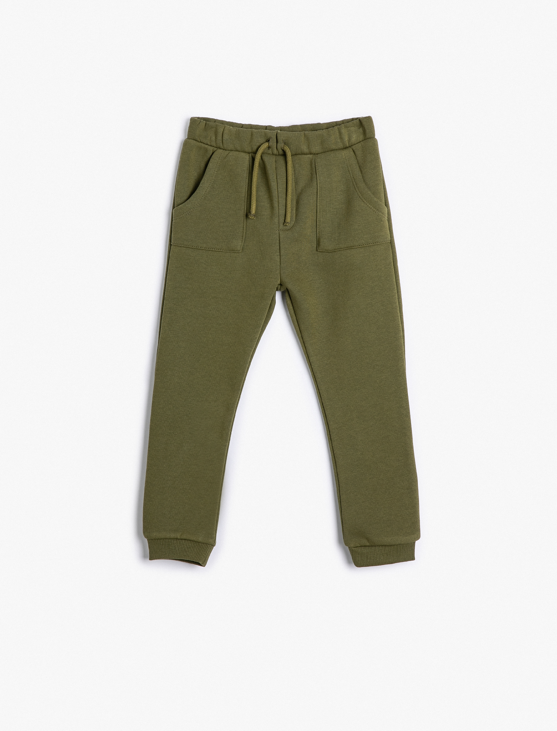  Erkek Bebek Basic Jogger Eşofman Altı Şardonlu Beli Bağlamalı Cepli Pamuklu