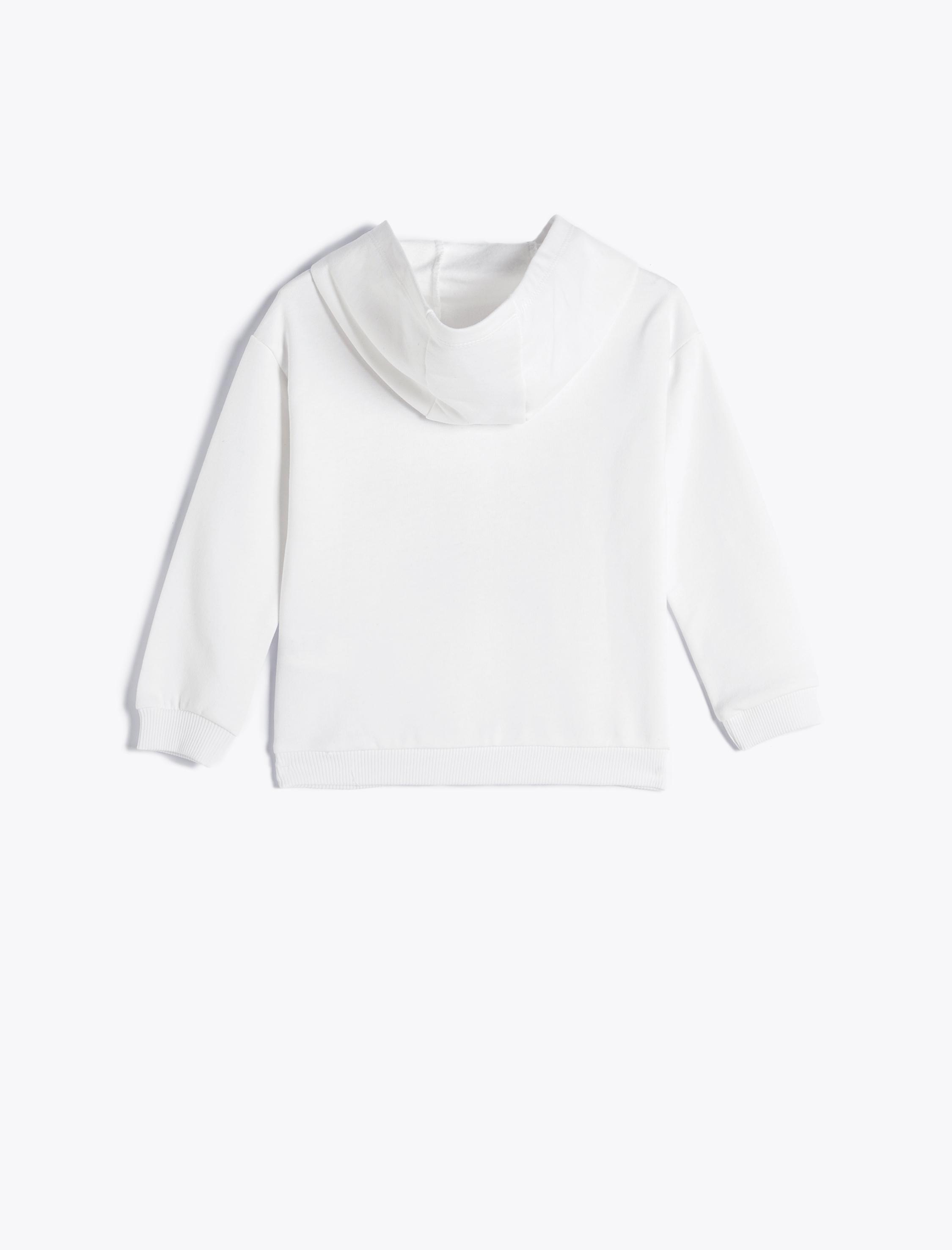  Erkek Bebek Kapşonlu Sweatshirt Dinozor Baskılı Şardonlu Bisiklet Yaka Pamuklu