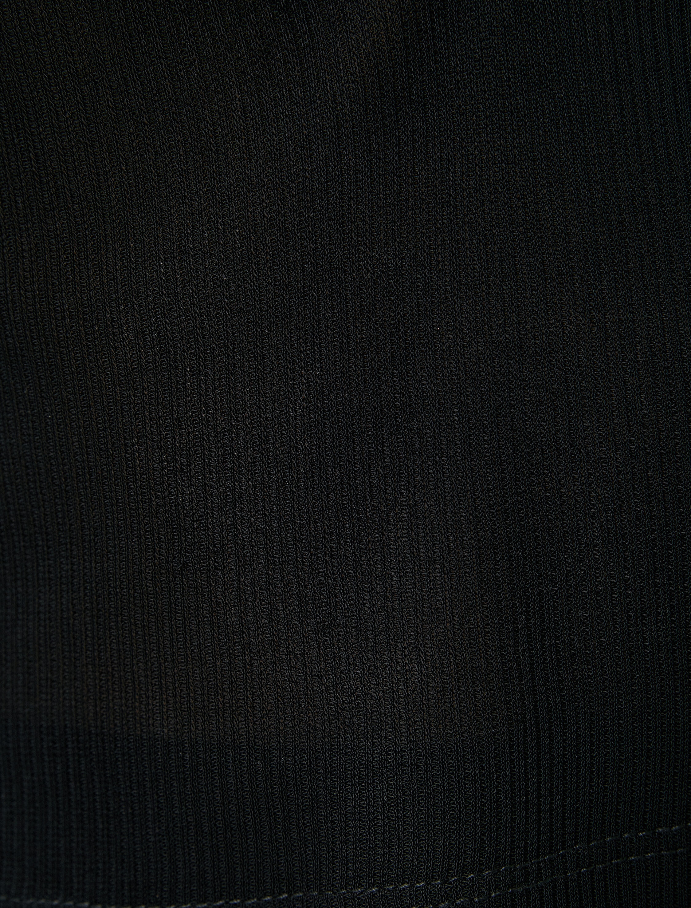   Uzun Kollu Tişört Crop Tül Detaylı Bisiklet Yaka Viskon