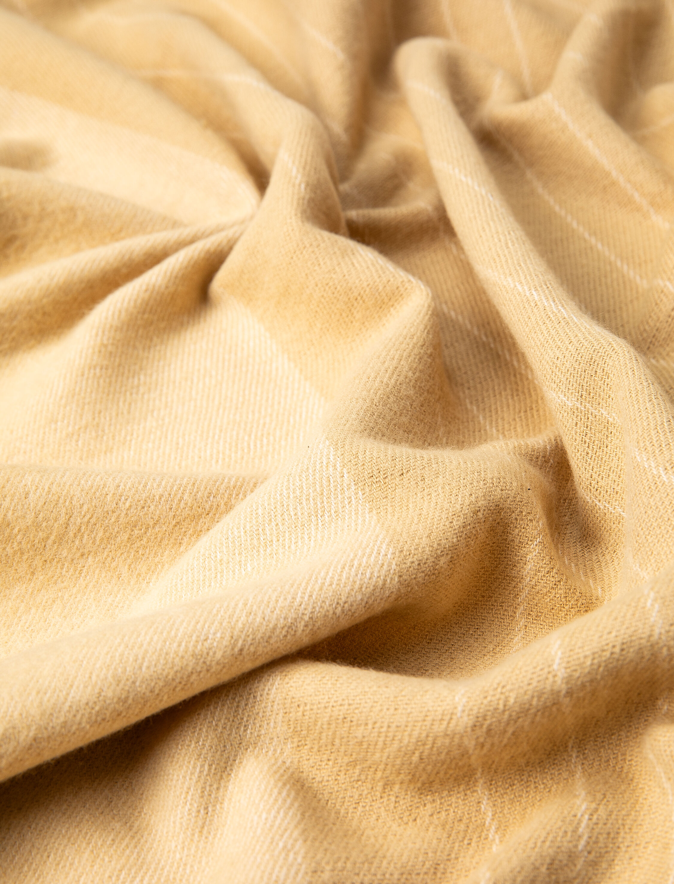  Kadın Çizgili Atkı Çok Renkli Yumuşak Dokulu Püsküllü