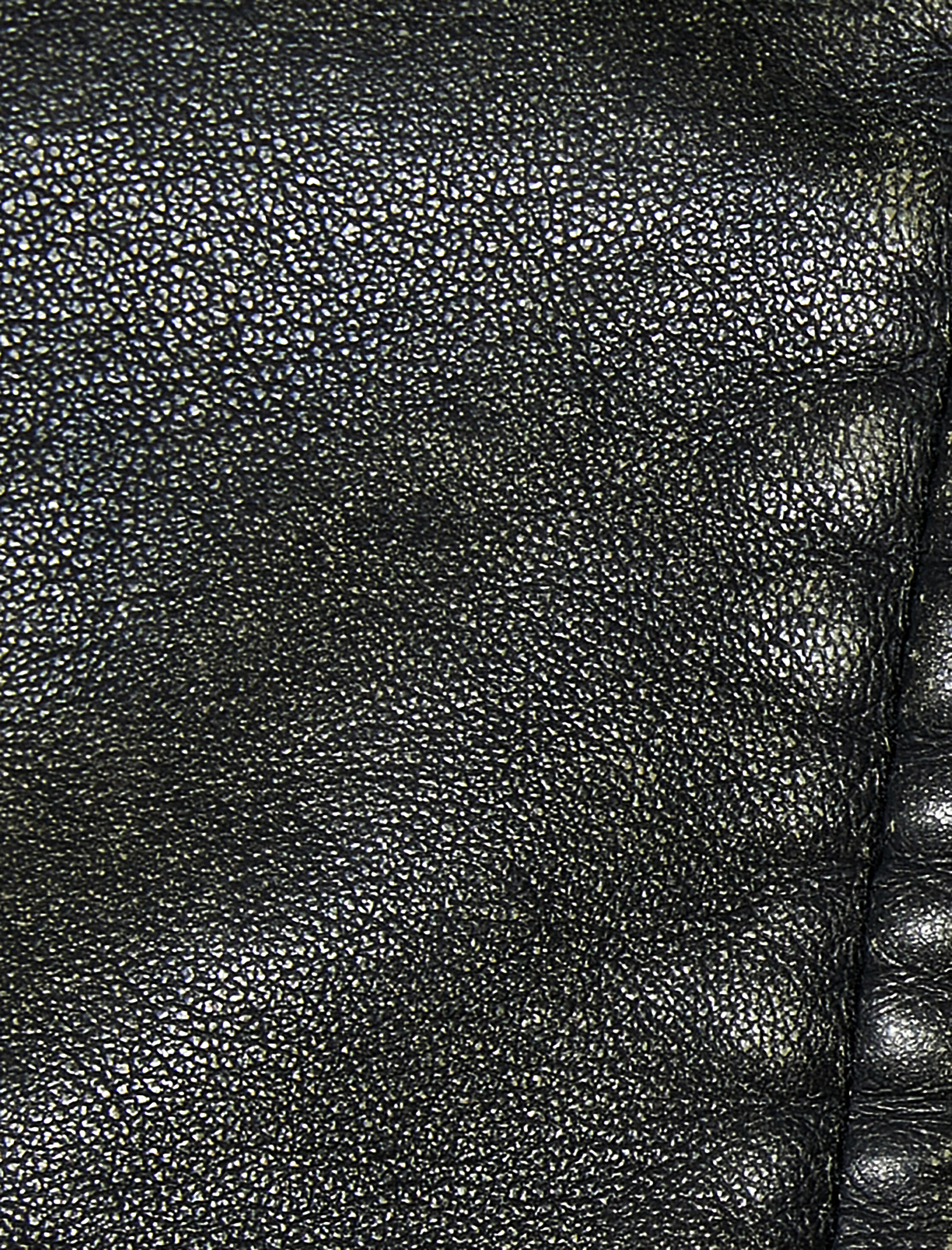   Crop Suni Deri Ceket Fermuarlı Kruvaze Cepli