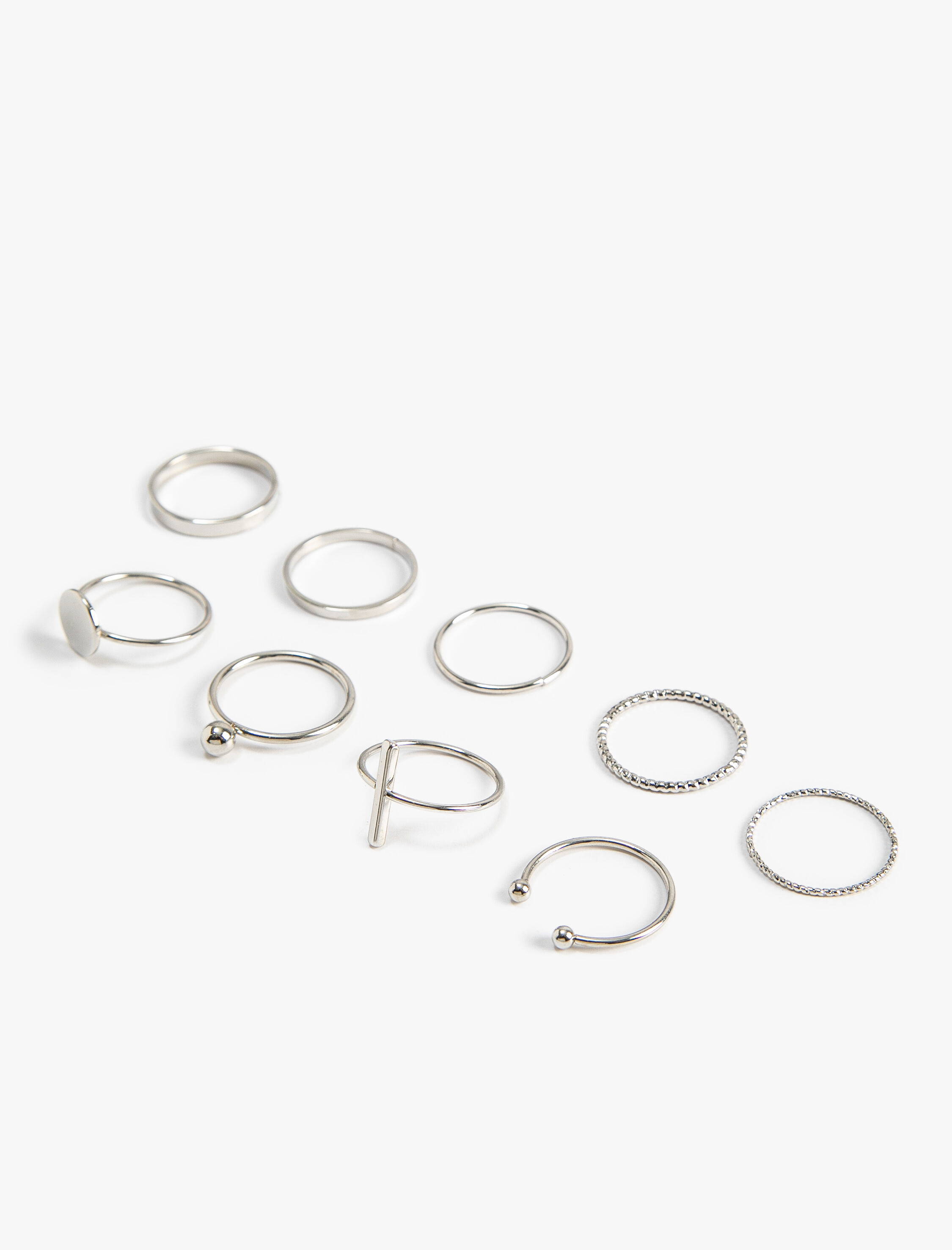  Kadın Yüzük Seti 9'lu Metal