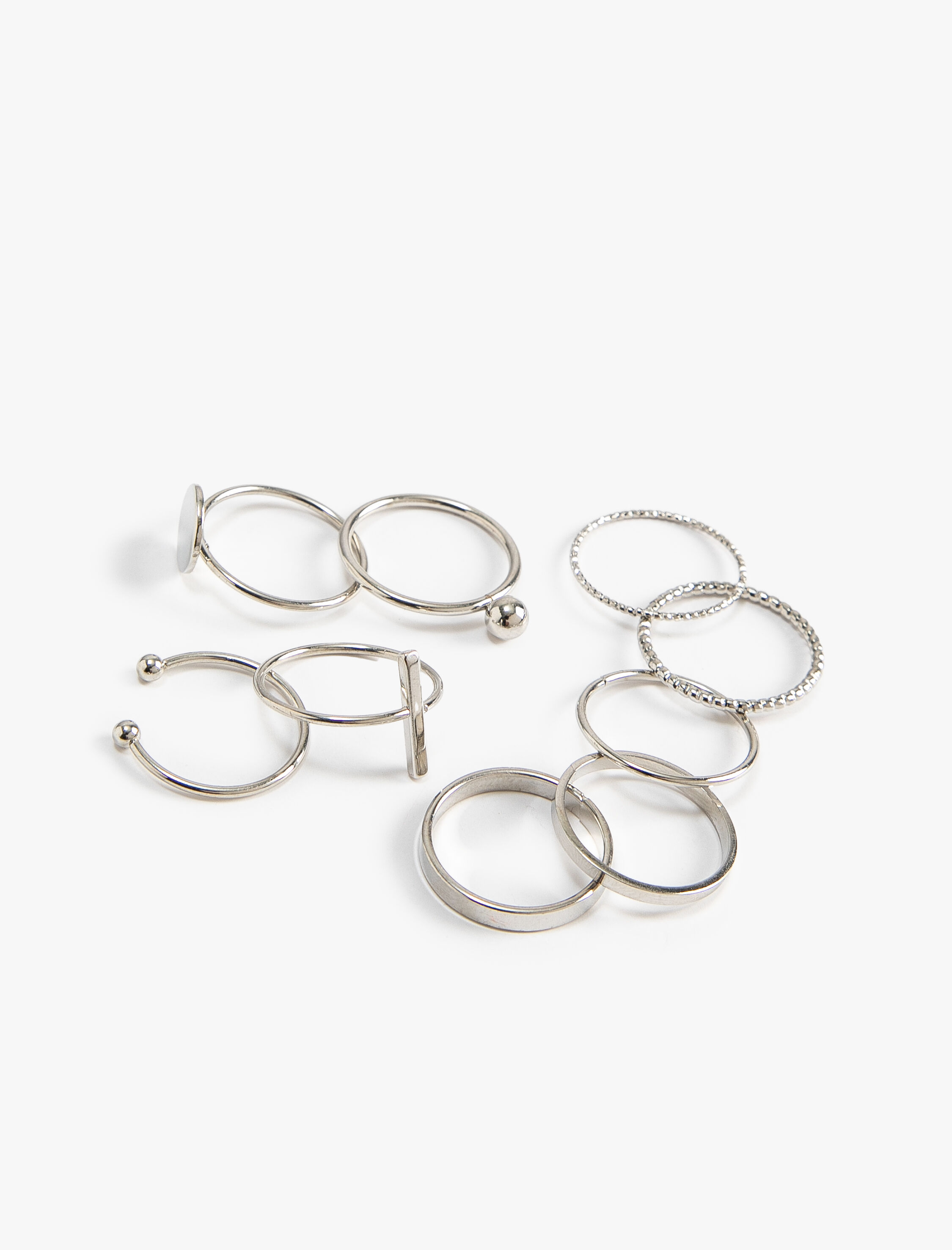  Kadın Yüzük Seti 9'lu Metal