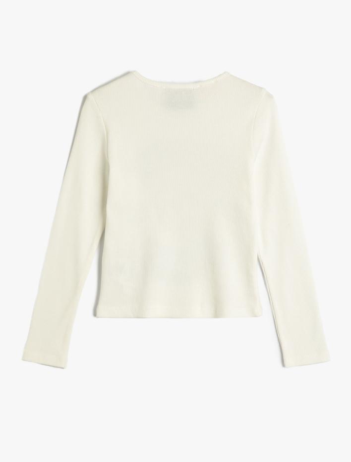 Kız Çocuk The Rolling Stones Tişört Lisanslı Uzun Kollu Bisiklet Yaka Baskılı Pamuklu