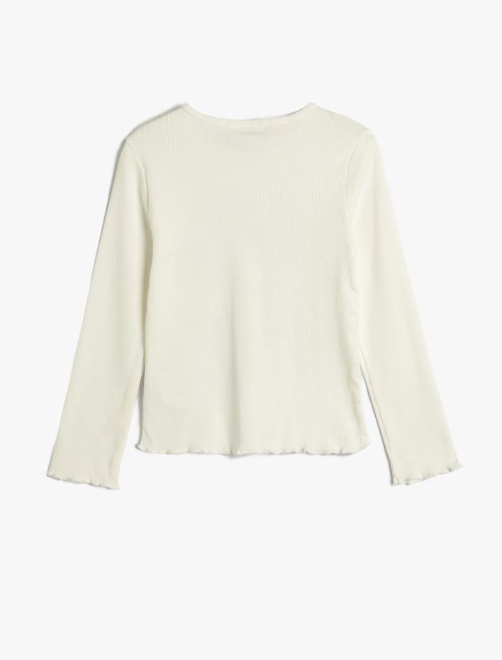 Kız Çocuk Lola Bunny Tişört Lisanslı Uzun Kollu Bisiklet Yaka Baskılı Pamuklu