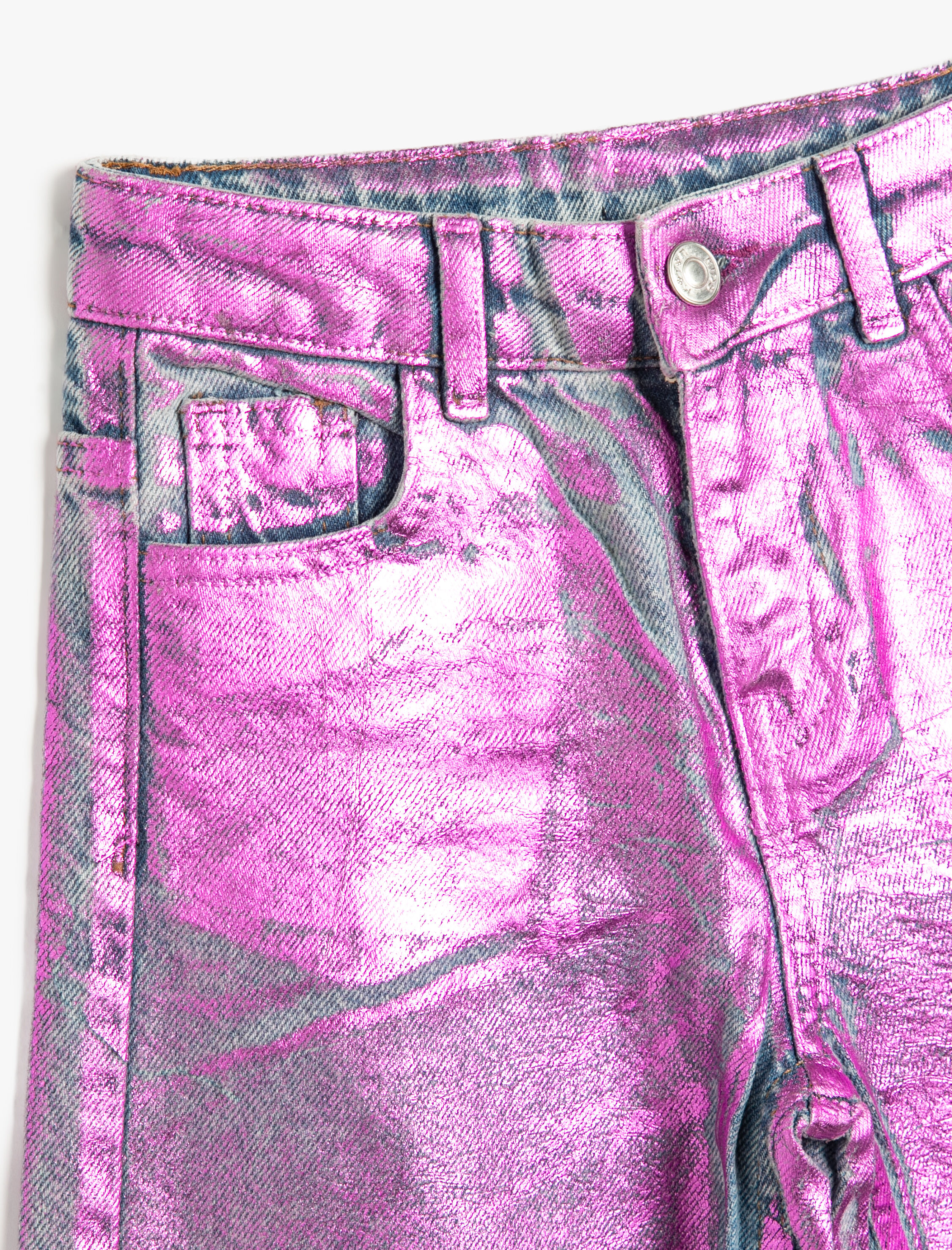  Kız Çocuk Bol Paça Kot Pantolon - Wide Leg Jean