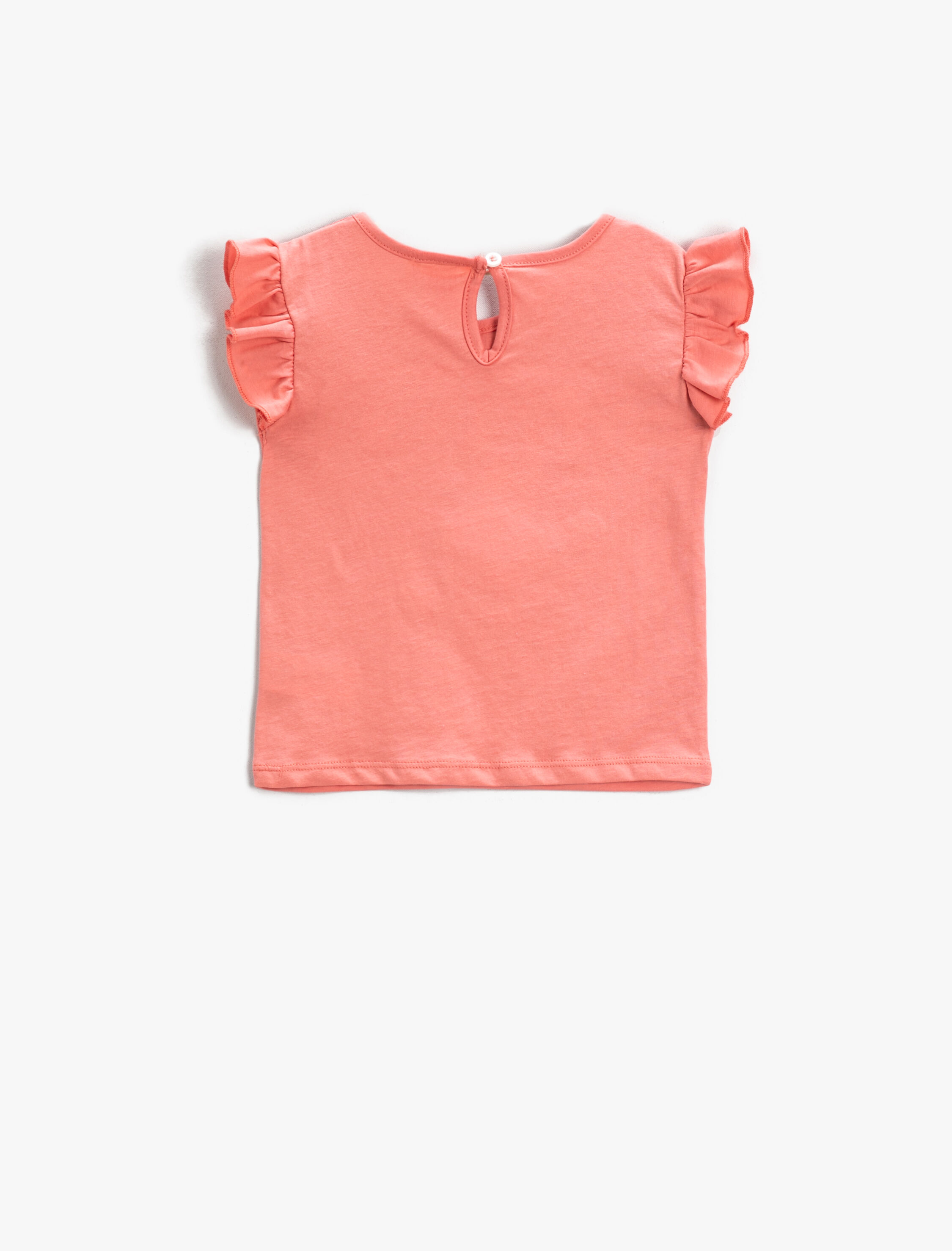  Kız Bebek Nakışlı Atlet Fırfırlı Bisiklet Yaka Pamuklu