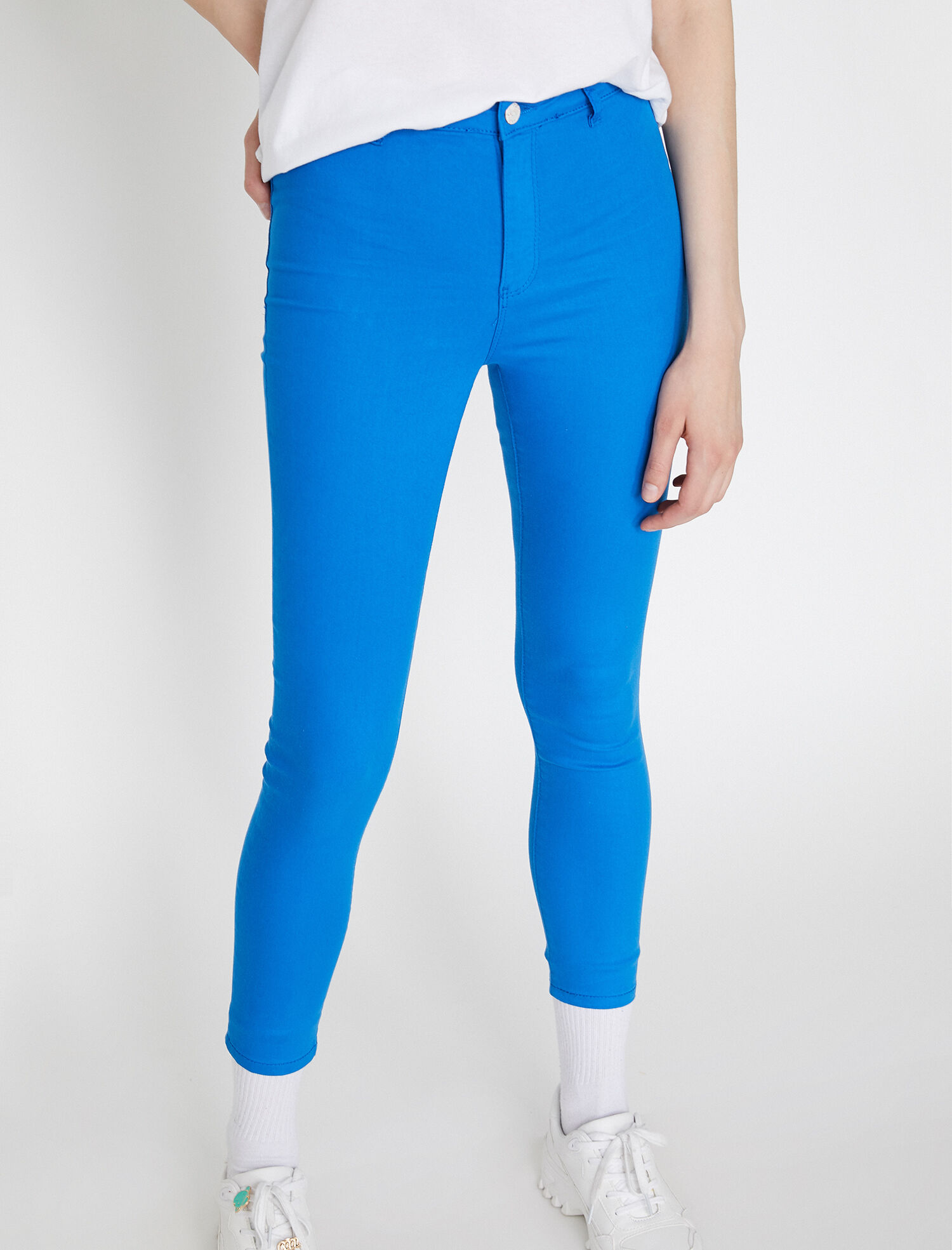   Kot Pantolon Dar Kesim Yüksek Bel Dar Paça