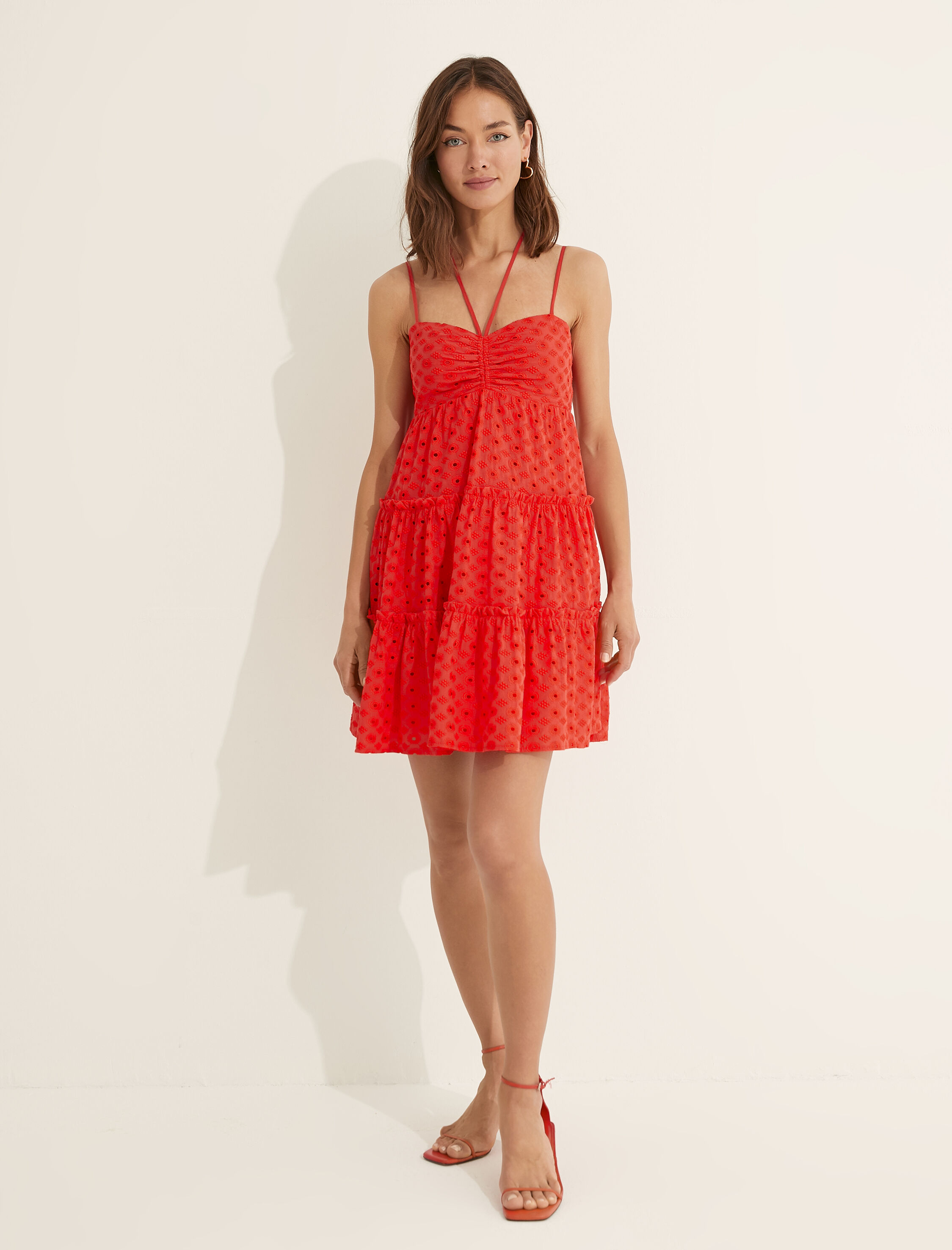   Melis Ağazat X Koton - Askılı Fisto Mini Elbise