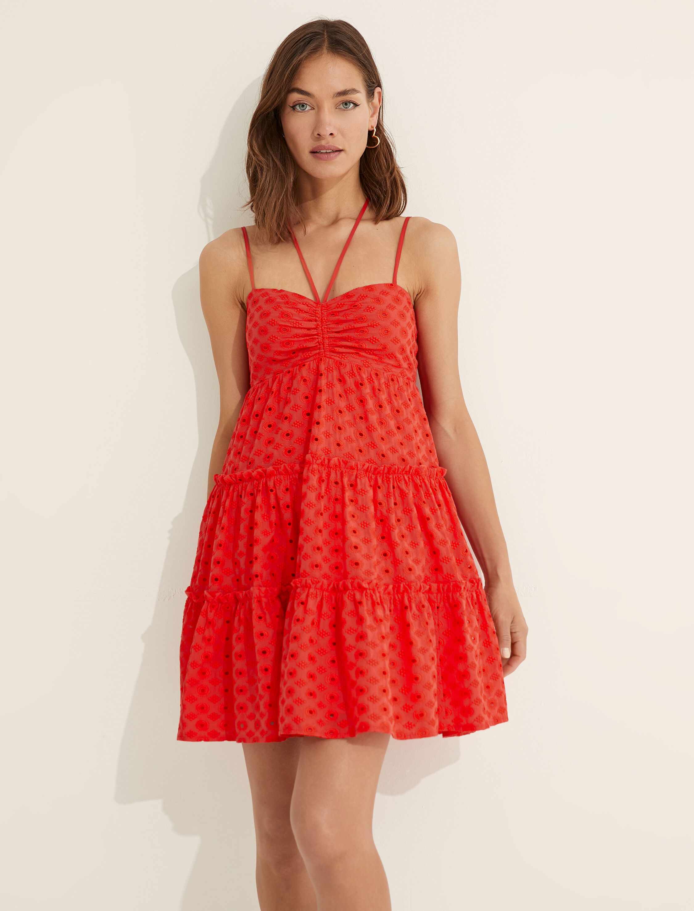   Melis Ağazat X Koton - Askılı Fisto Mini Elbise