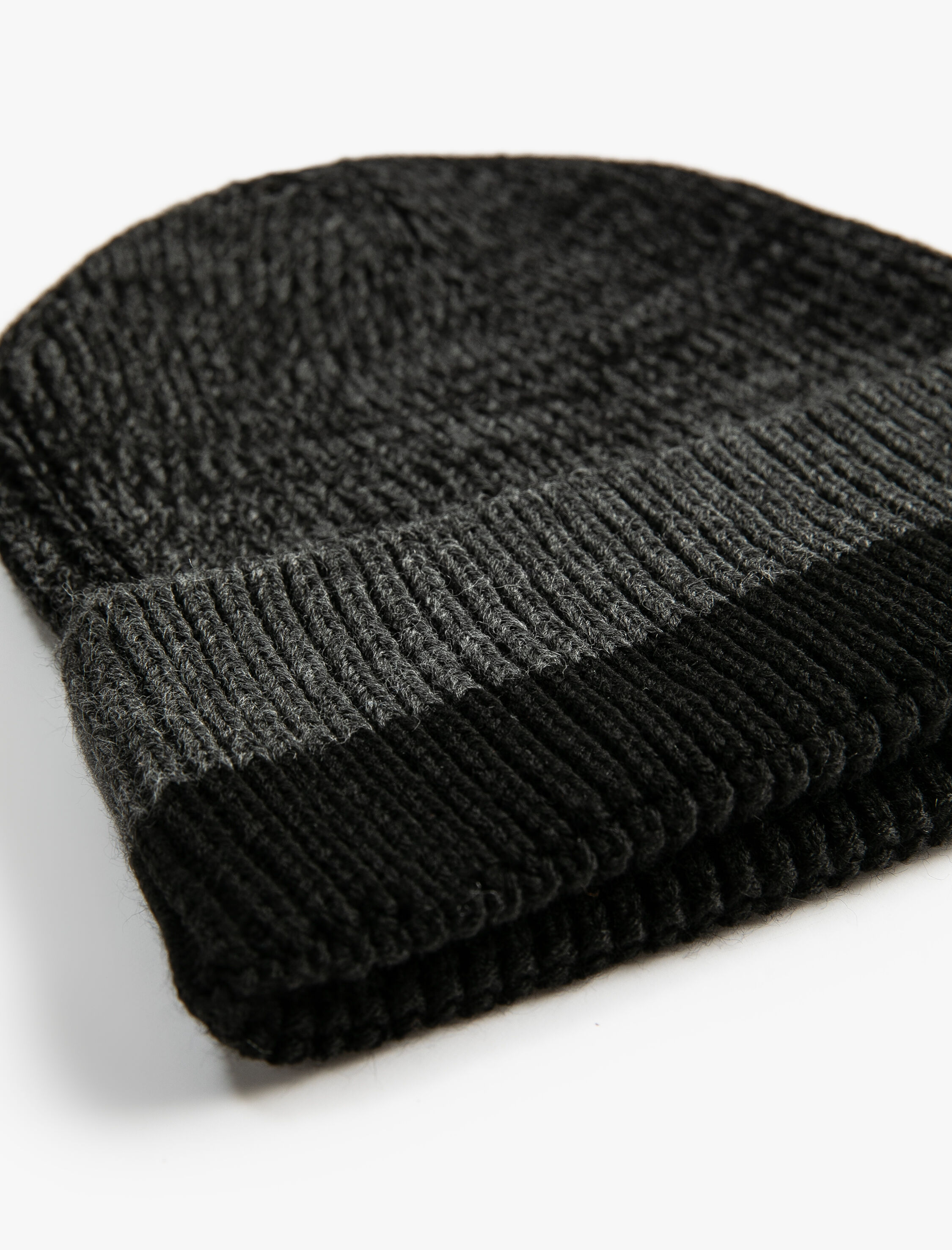  Erkek Akrilik Örgü Bere Kırçıllı Katlama Detaylı
