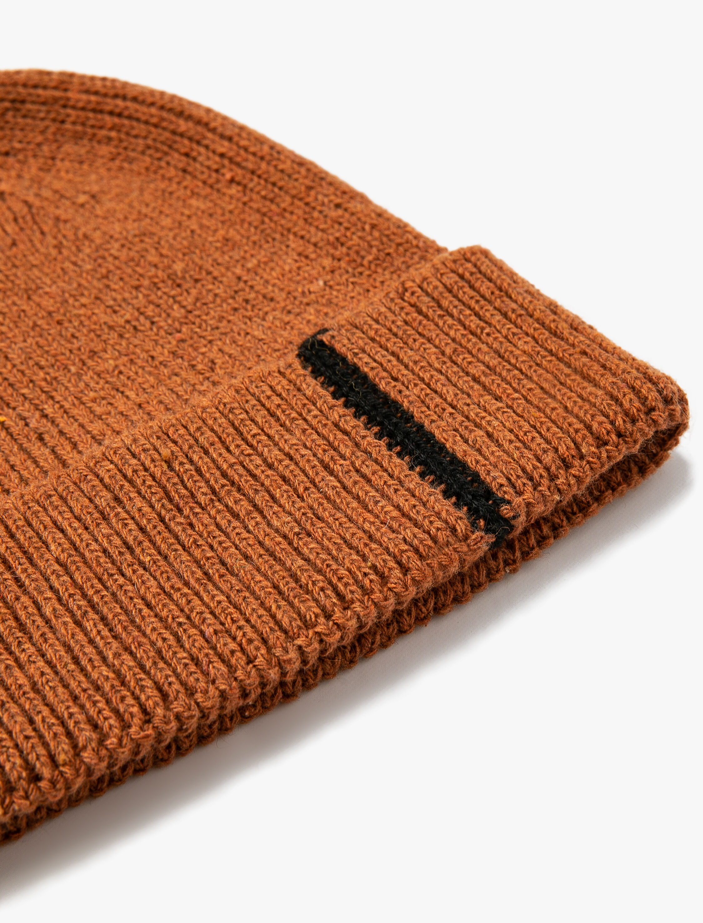  Erkek Basic Örgü Bere Katlama Detaylı Şerit Desenli