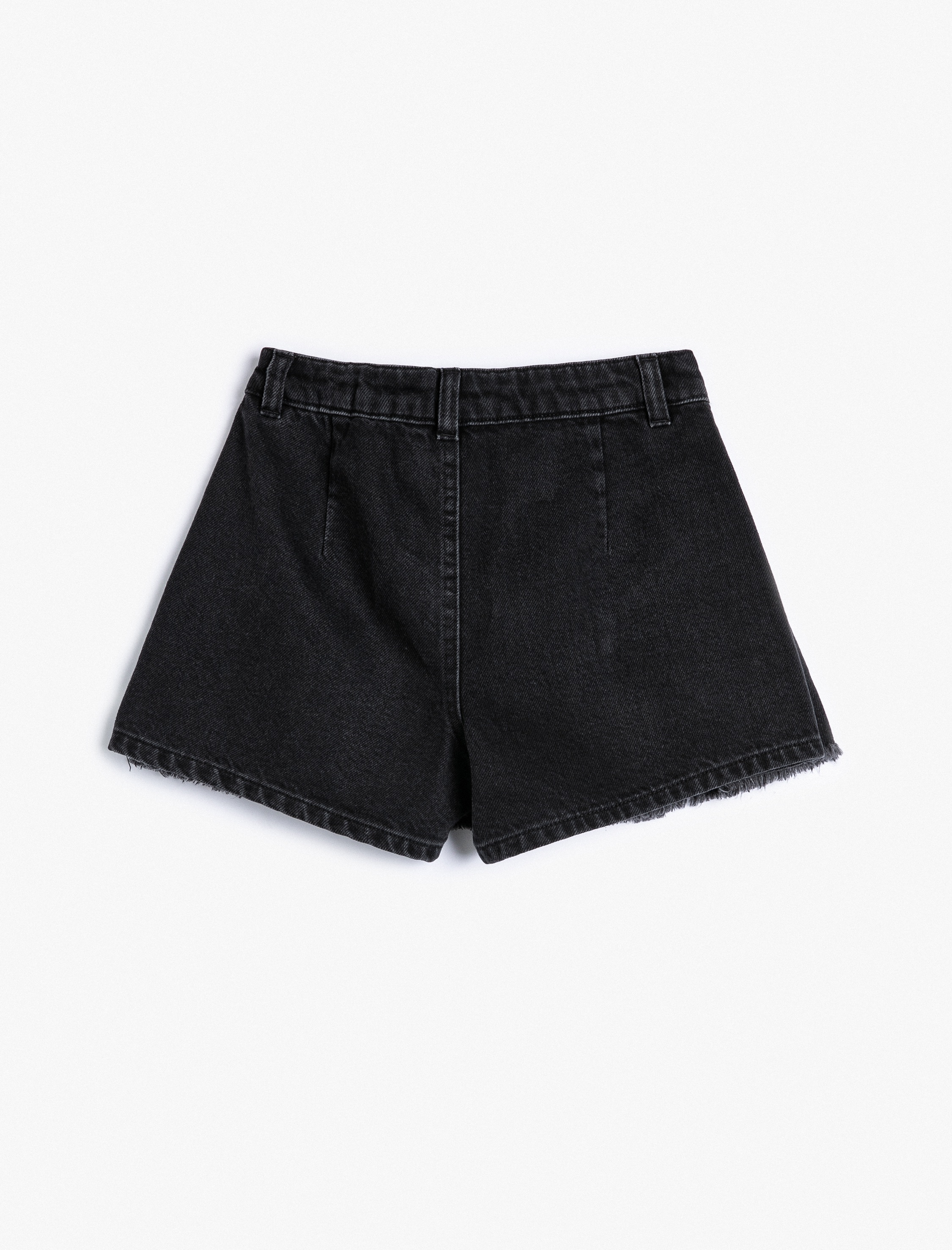  Kız Çocuk Kot Etek Pileli Mini Pamuklu