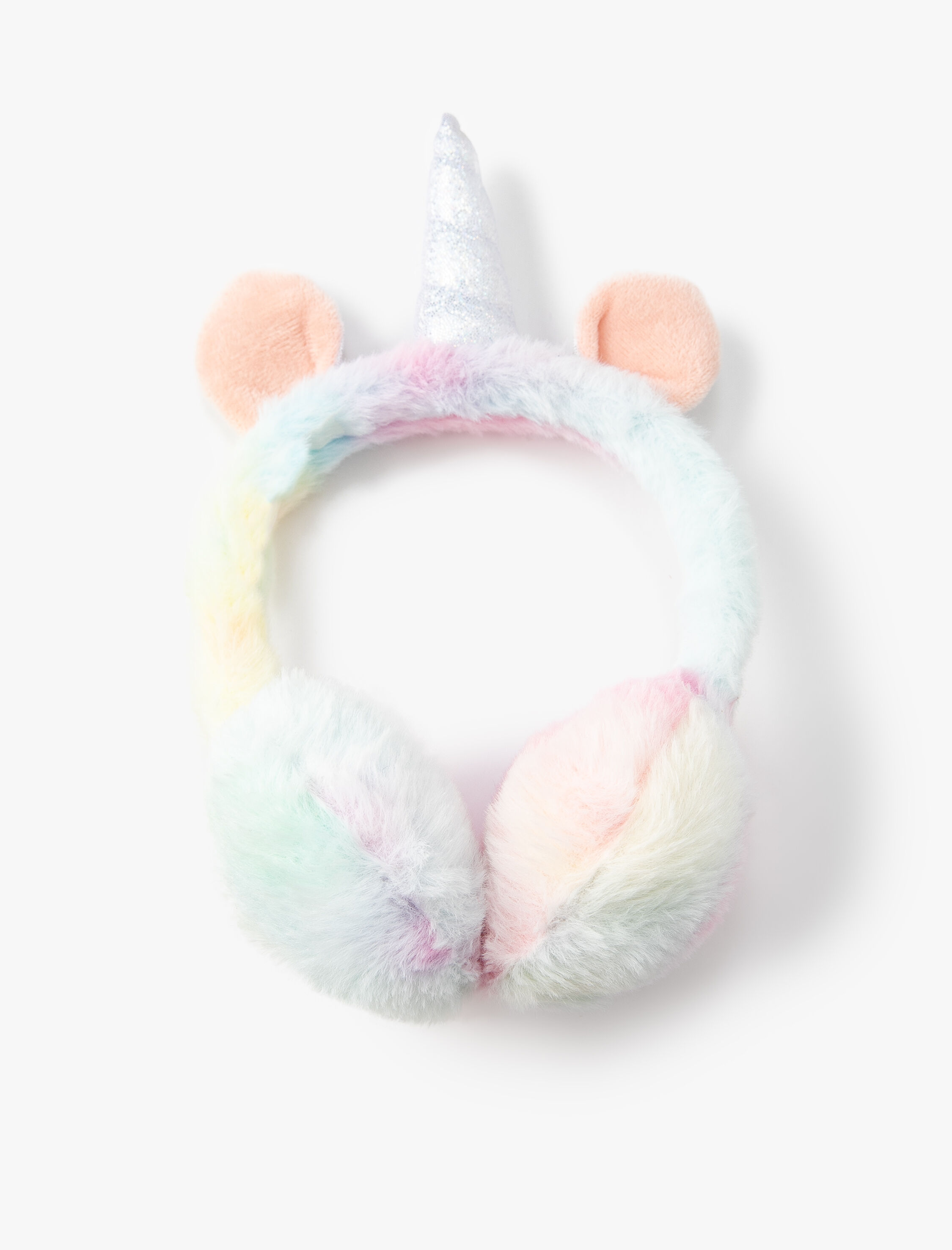  Kız Çocuk Peluş Koruyucu Kulaklık Unicorn Temalı
