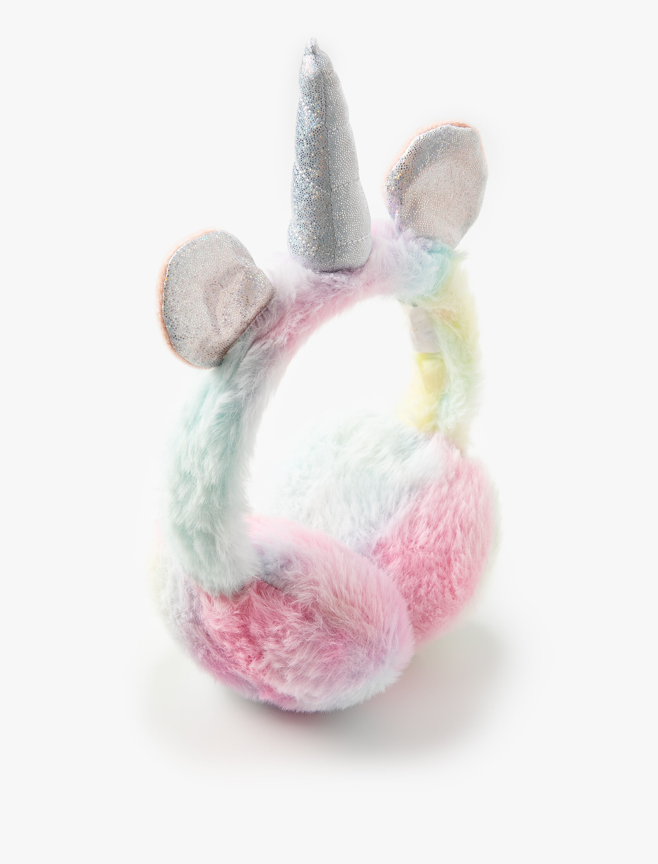  Kız Çocuk Peluş Koruyucu Kulaklık Unicorn Temalı