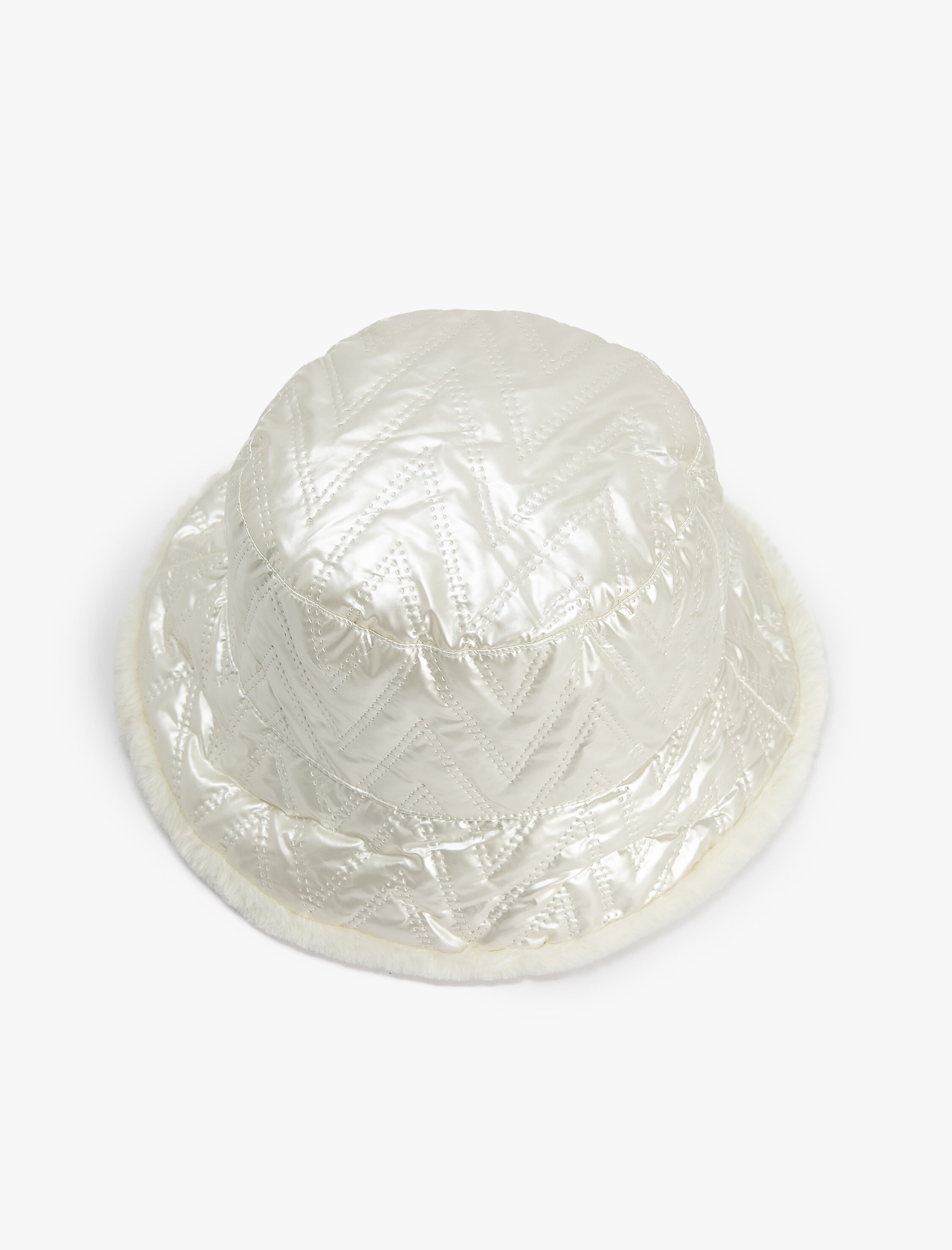 Kadın Bucket Şapka Su İtici Çift Taraflı Kapitone Balıkçı Şapkası