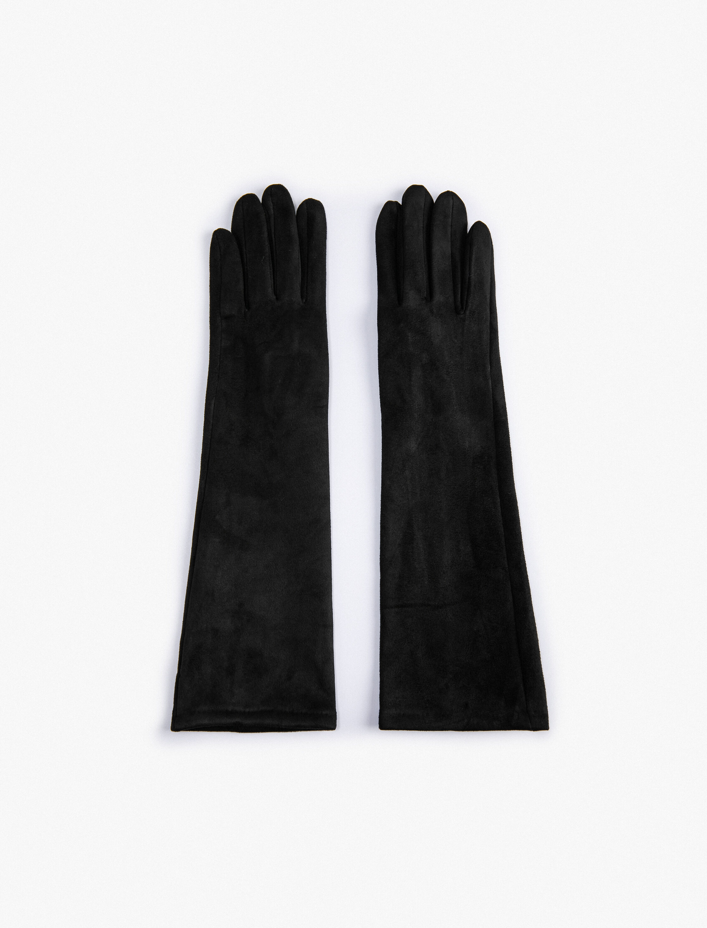  Kadın Uzun Eldiven Süet Görünümlü