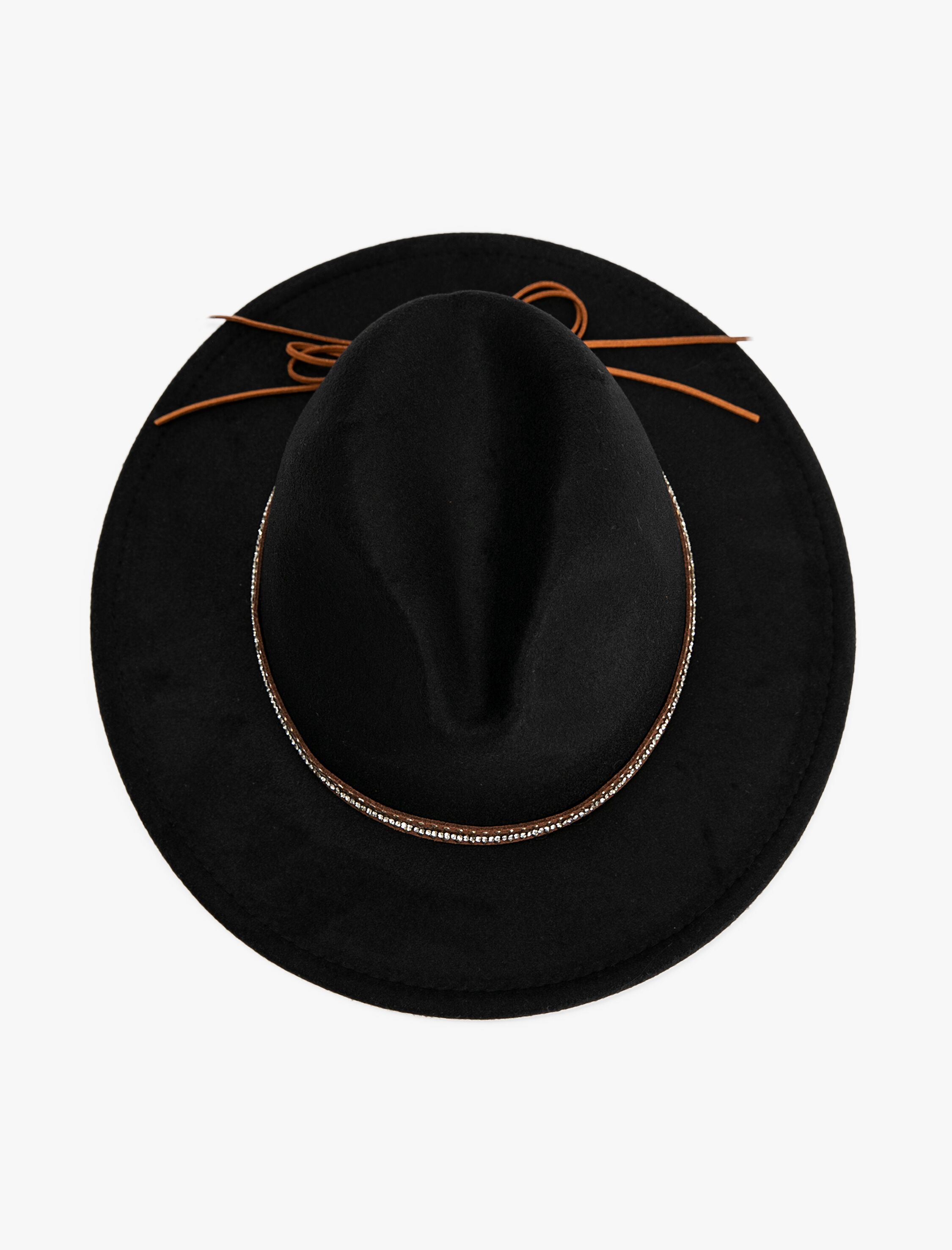  Kadın Fötr Şapka Fiyonk Detaylı