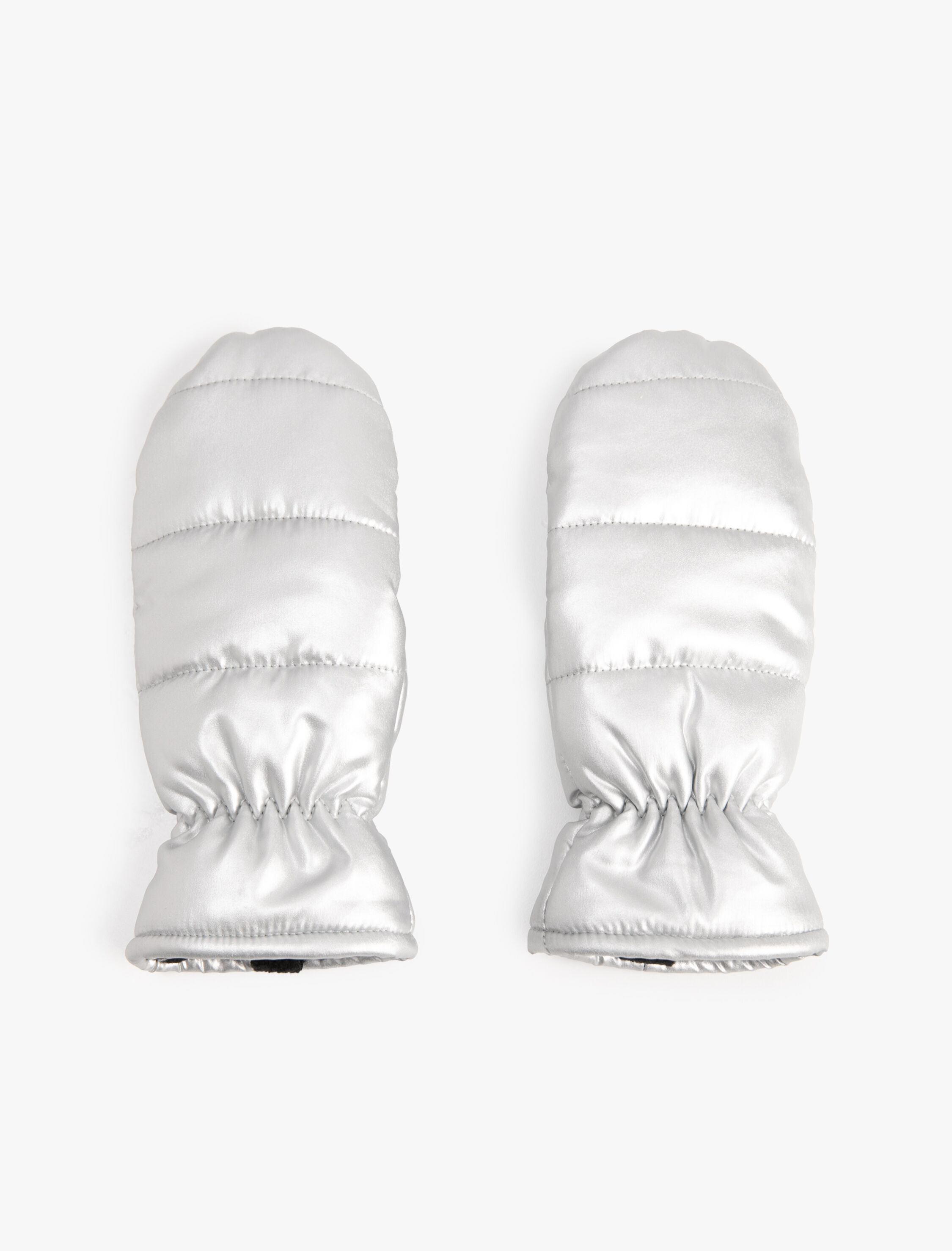  Kız Çocuk Şişme Eldiven Tek Parmak Parlak Polar Astarlı