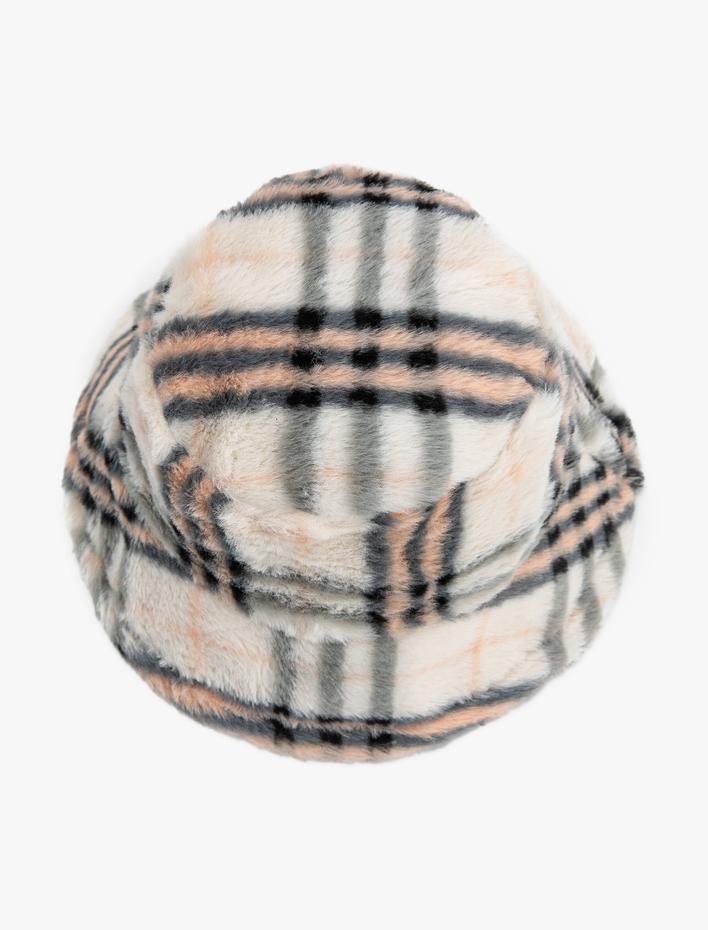 Kadın Peluş Bucket Şapka