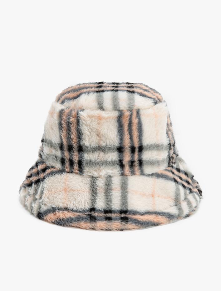 Kadın Peluş Bucket Şapka