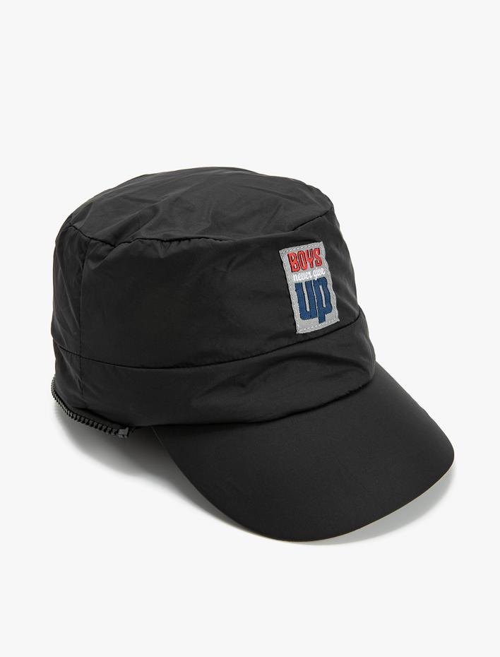 Erkek Çocuk Pilot Şapka Çift Taraflı Polar Astarlı Su İtici Kulak Kapaklı