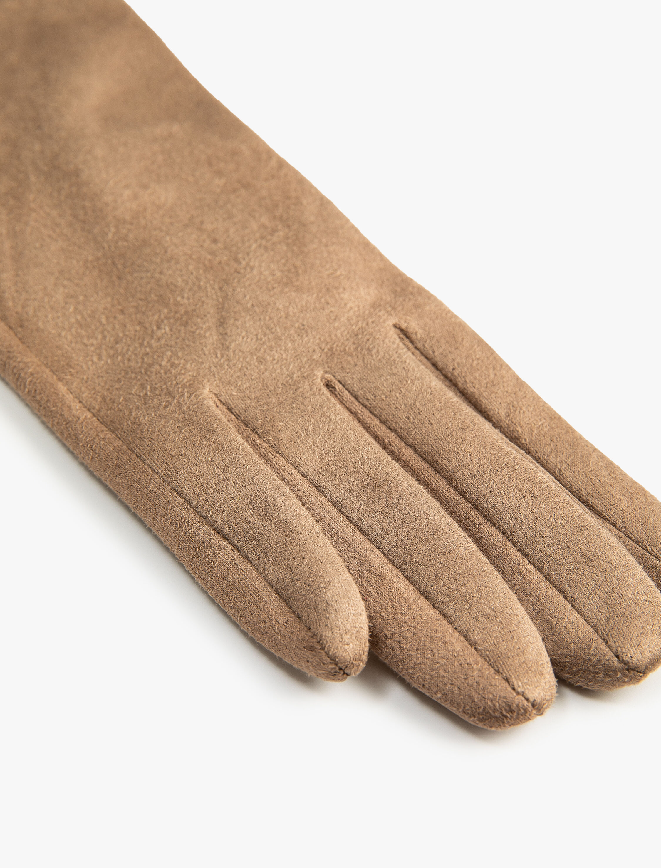  Kadın Uzun Eldiven Süet Görünümlü