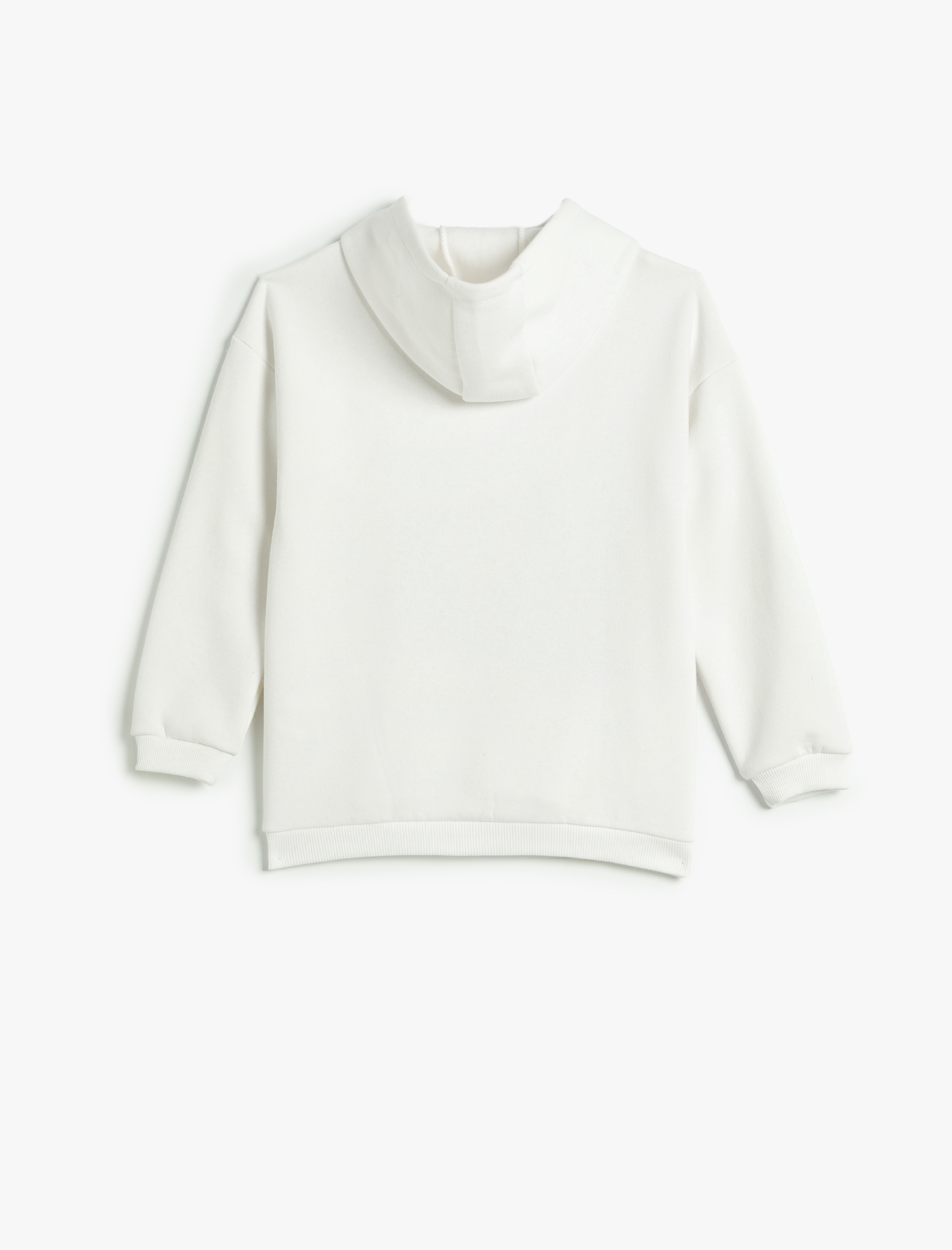  Kız Çocuk Anime Kapşonlu Sweatshirt Şardonlu Uzun Kollu