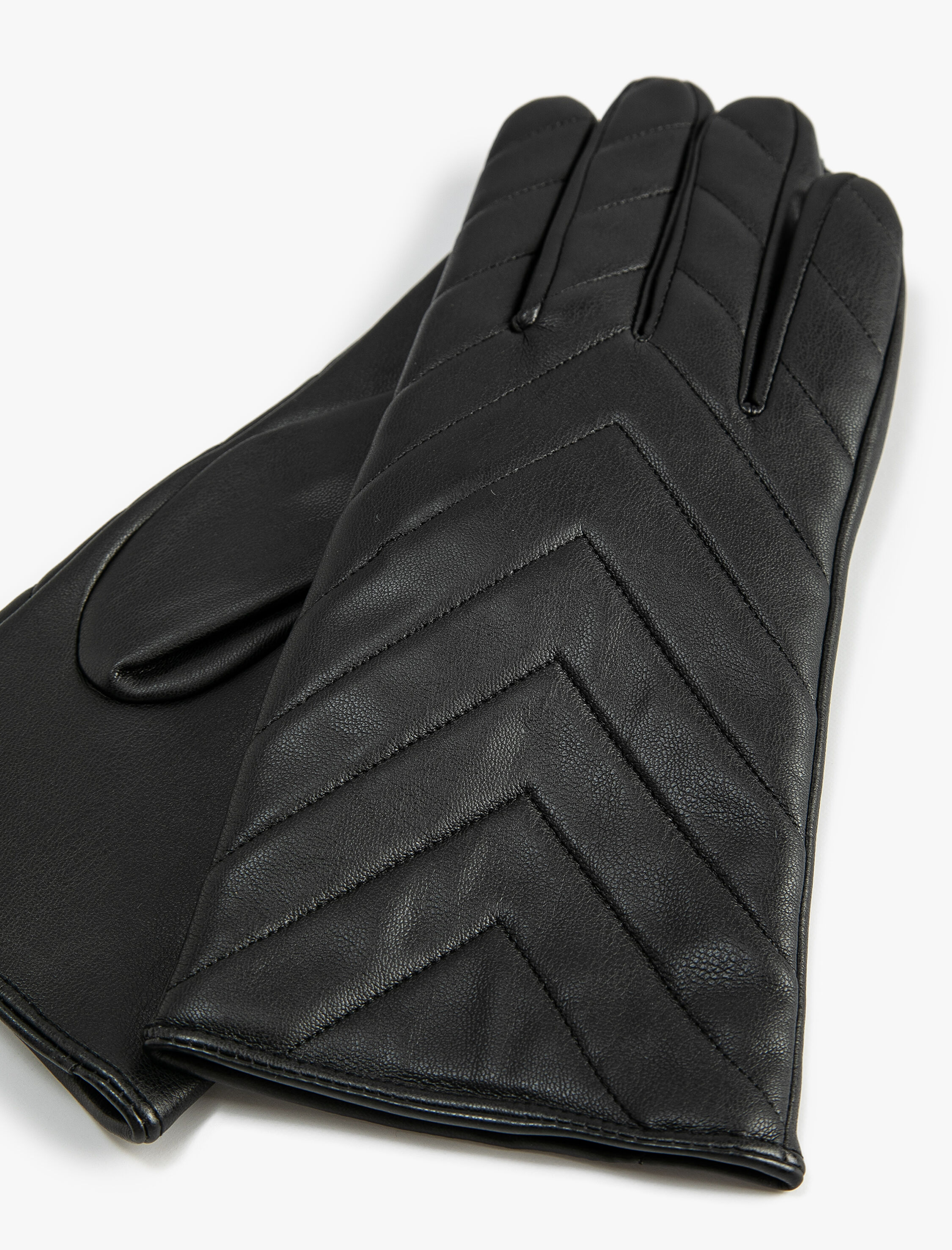  Kadın Kayak Eldiveni Suni Deri Kapitone