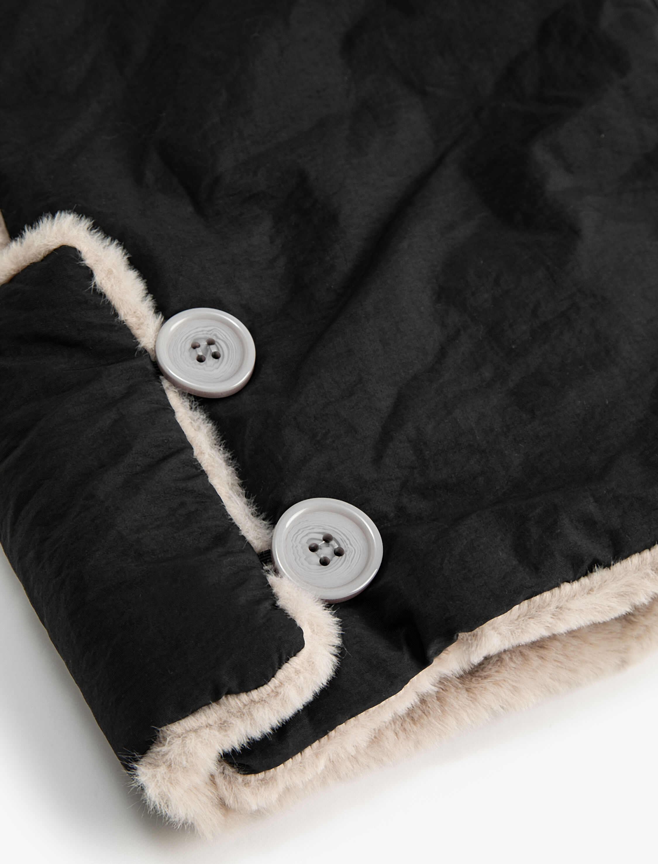 Kadın Kar Şapkası İçi Suni Kürklü Çift Taraflı